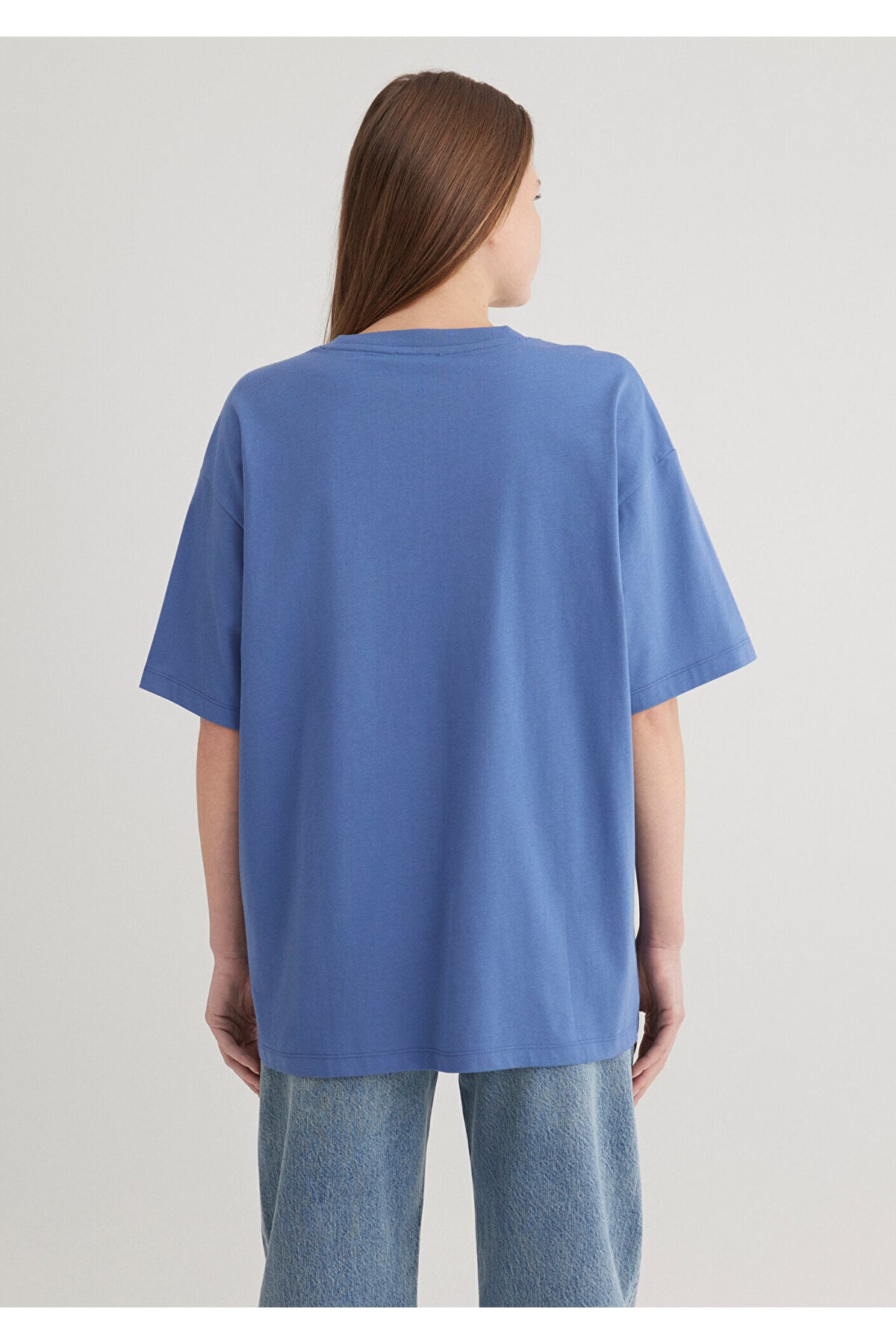 Logo Baskılı Tişört Oversize / Geniş Kesim 1600843-70662
