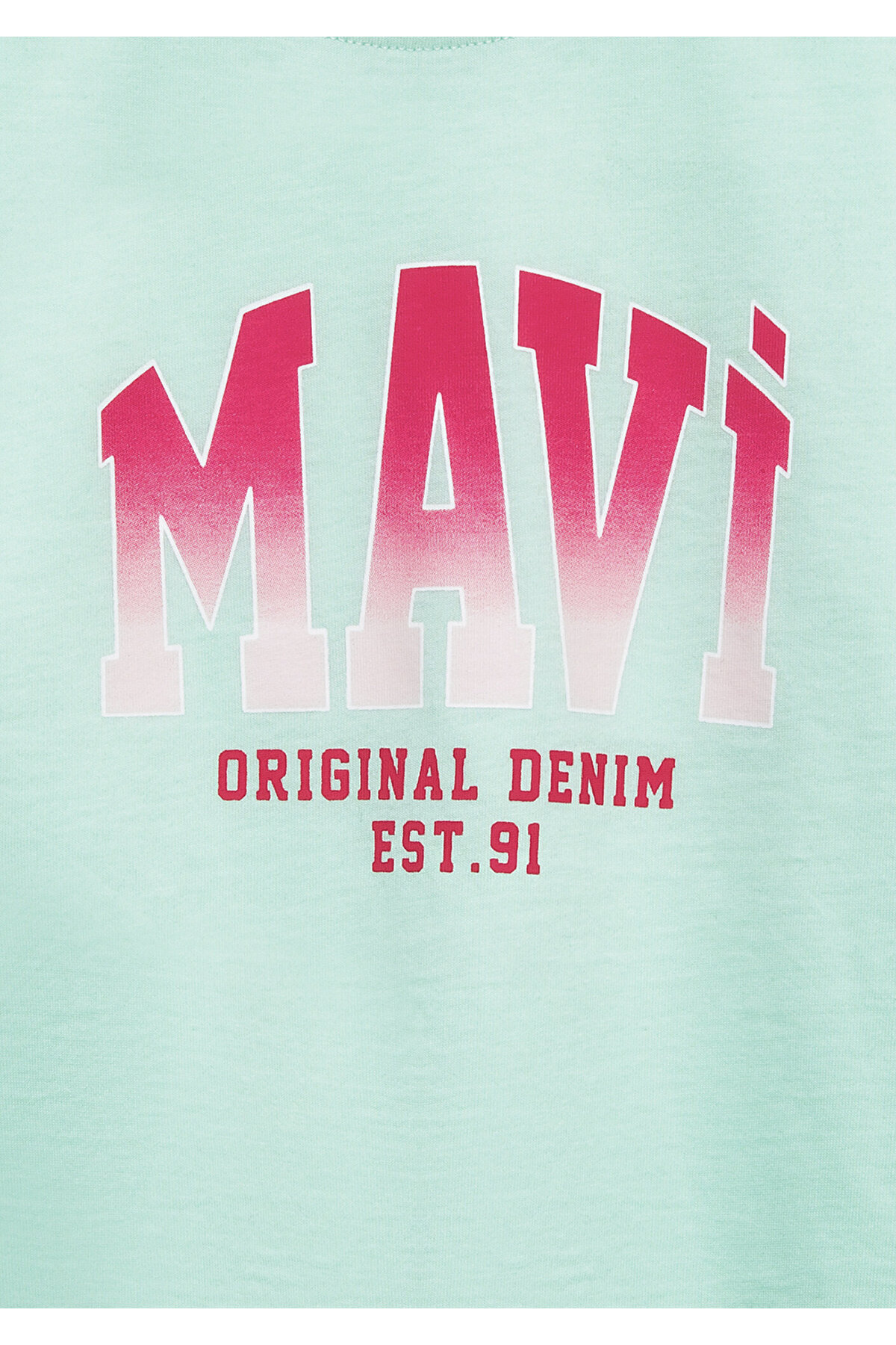Logo Baskılı Yeşil Kız Çocuk T-Shirt M7610386-71643