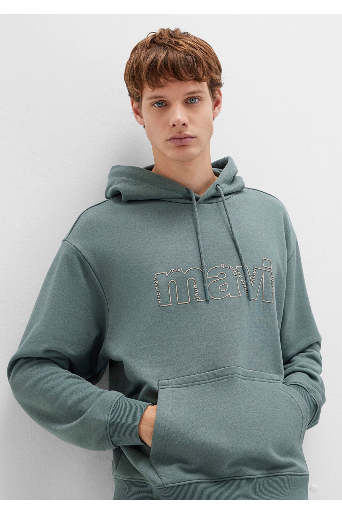 Logo Baskılı Yeşil Sweatshirt 0S10196-71577