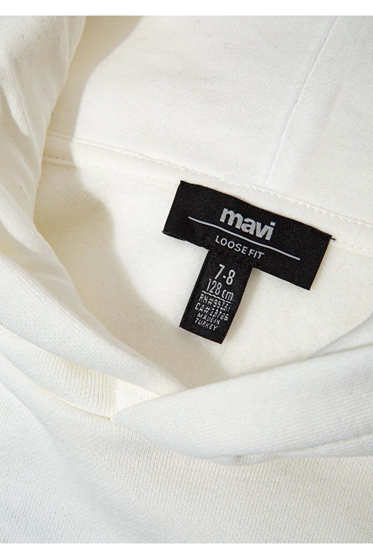 Logo Kapüşonlu Ekru Sweatshirt 6S10167-70057
