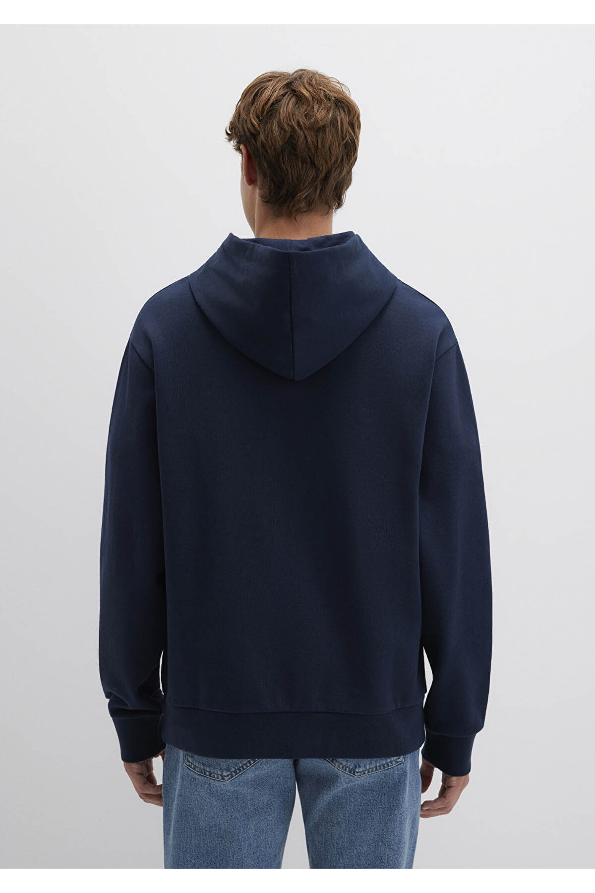 Logo Kapüşonlu Lacivert Erkek Sweatshirt M0S10469-70490