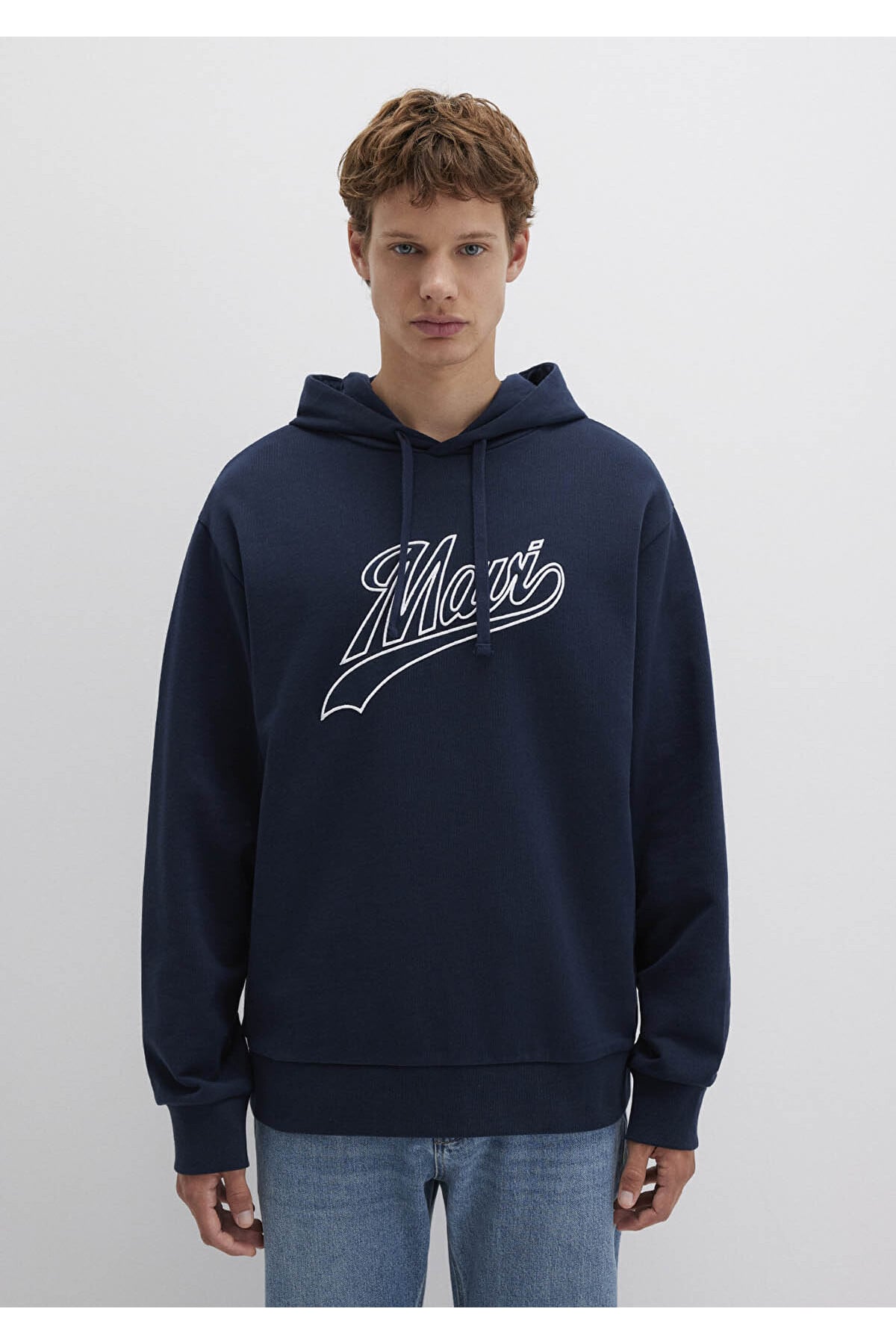 Logo Kapüşonlu Lacivert Erkek Sweatshirt M0S10469-70490