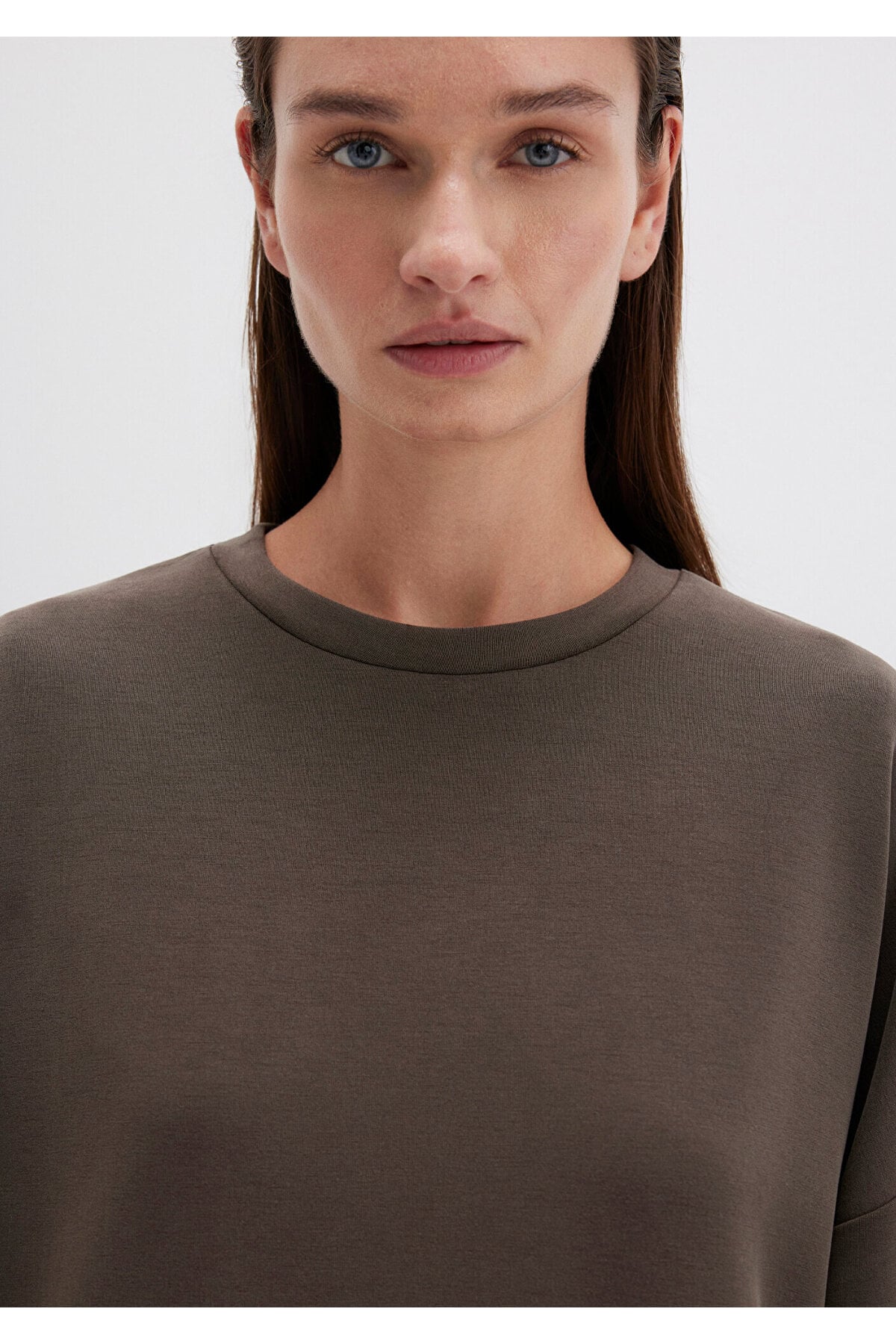 Lux Touch (TENCEL™) Modal Kahverengi Sweatshirt 168837-90707