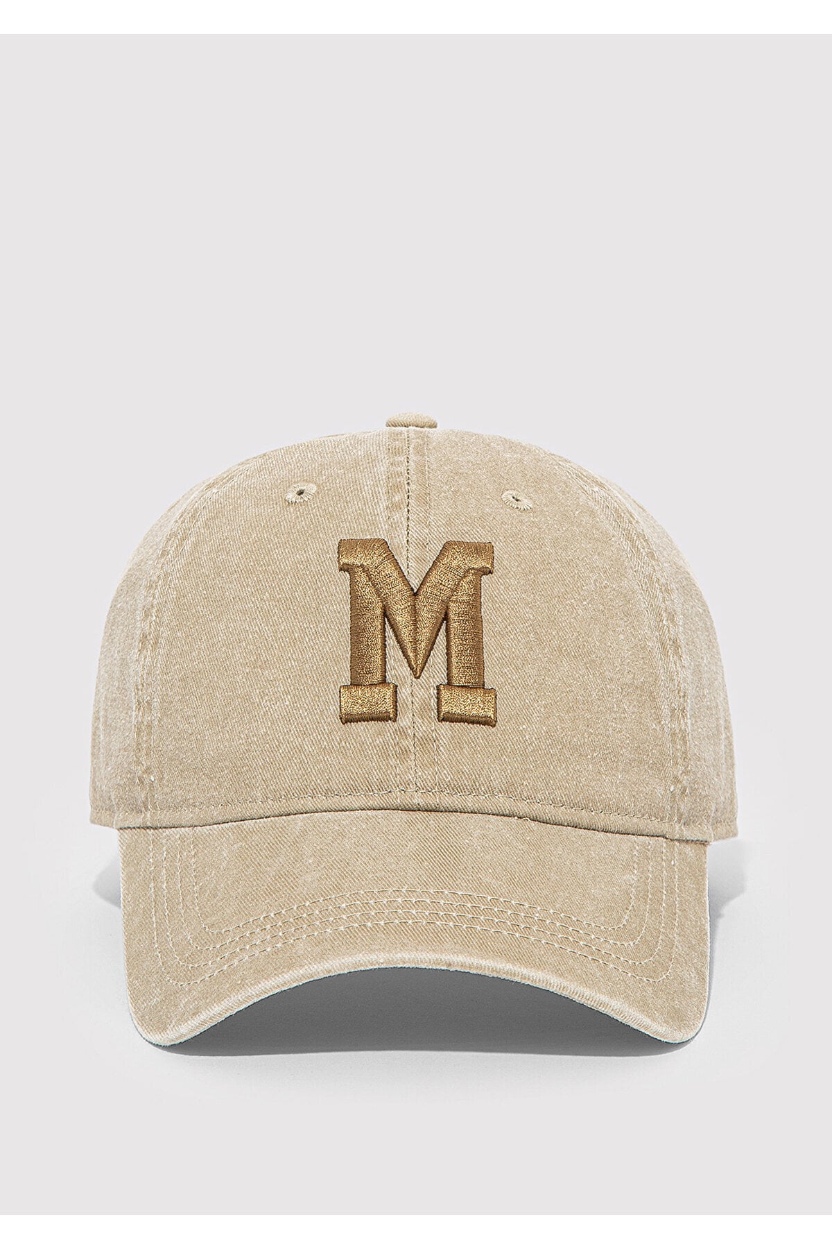 M Logo Detaylı Bej Şapka 0911156-33267