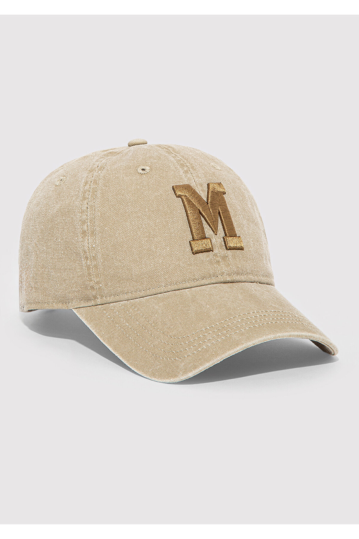 M Logo Detaylı Bej Şapka 0911156-33267