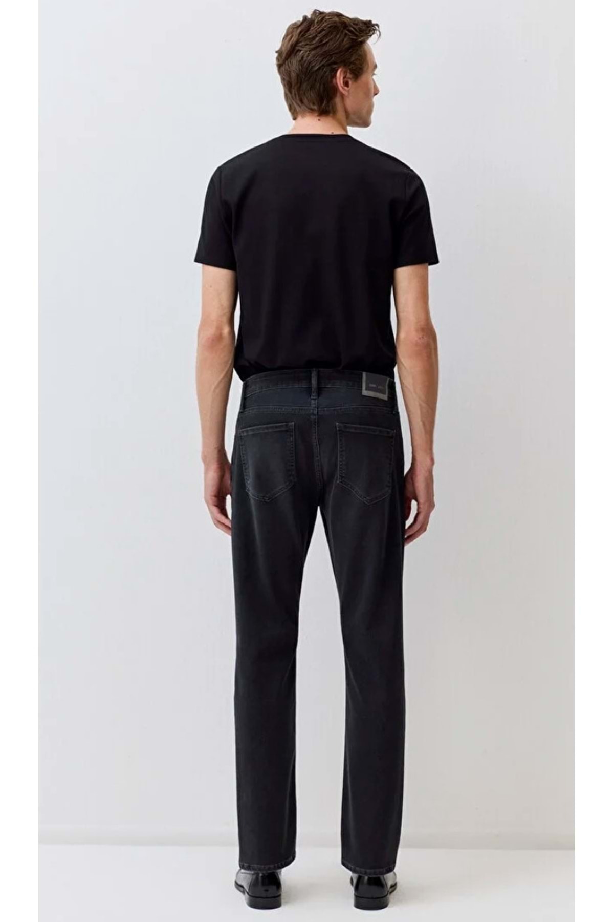 M0035190826 Marcus Edition Koyu Gri Smoke Jean Pantolon Erkek Kot Pantolon FÜME