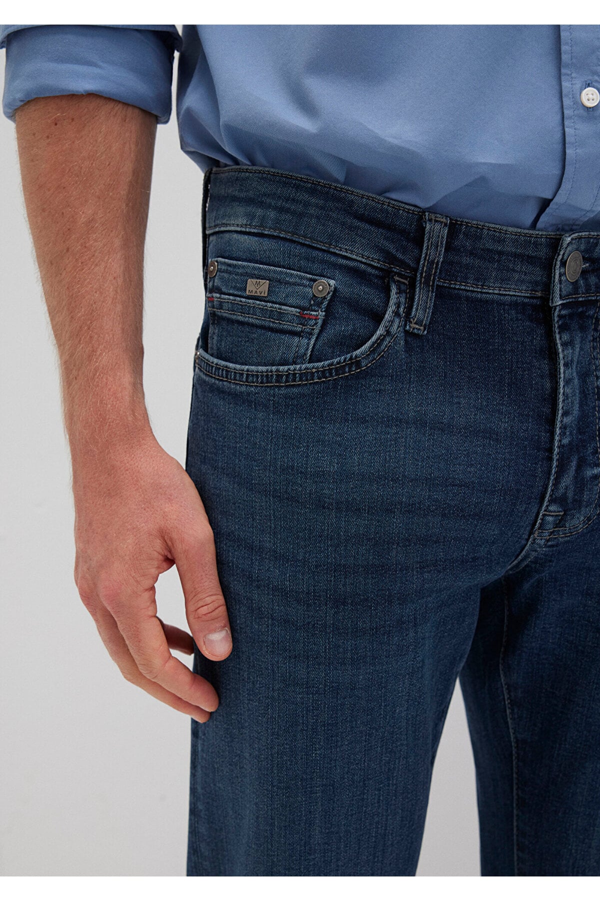 M0037885202 Martin Premium Puslu Koyu Jean Pantolon Erkek Kot Pantolon LACİVERT
