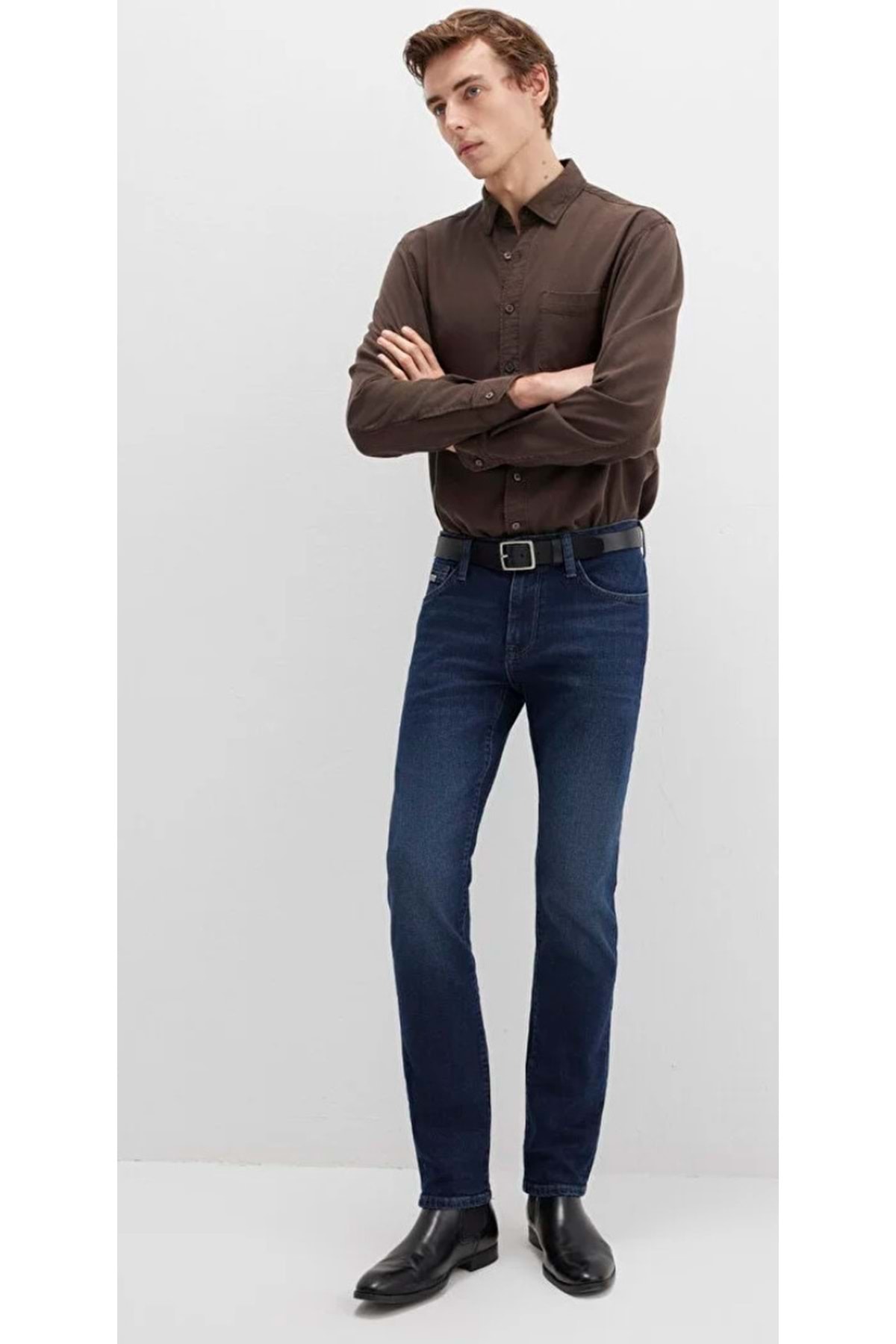 M0042290 Jake Classic Denim Koyu Jean Pantolon Erkek Kot Pantolon