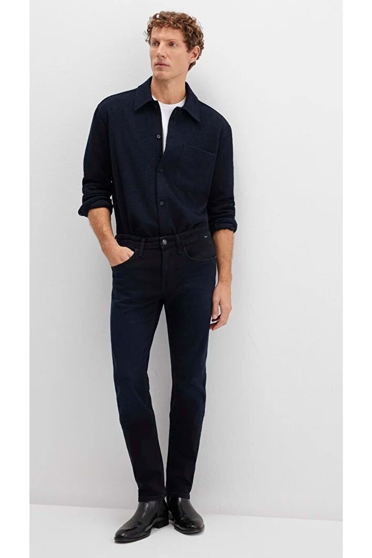 M0042291241 Jake Lux Black Koyu Gece Mavisi Jean Pantolon Erkek Kot Pantolon LACİVERT