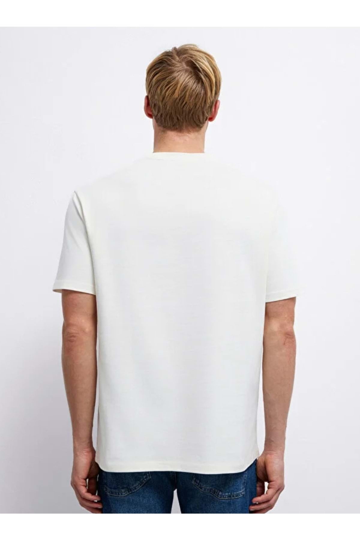 M0613159 Grace In Every Nakışlı Tişört Erkek T-Shirt YEŞİL