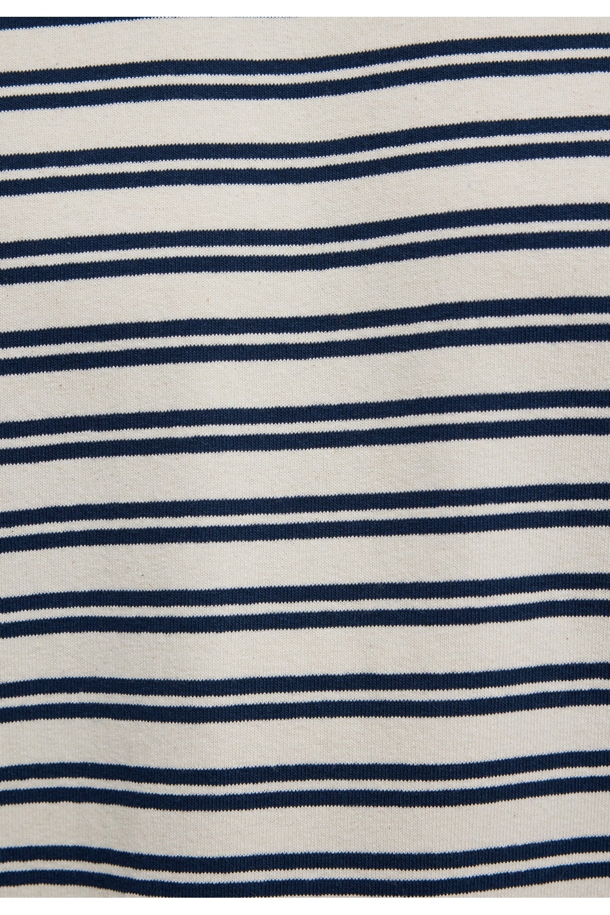 M0613166 Çizgili Tişört Erkek T-Shirt BEJ