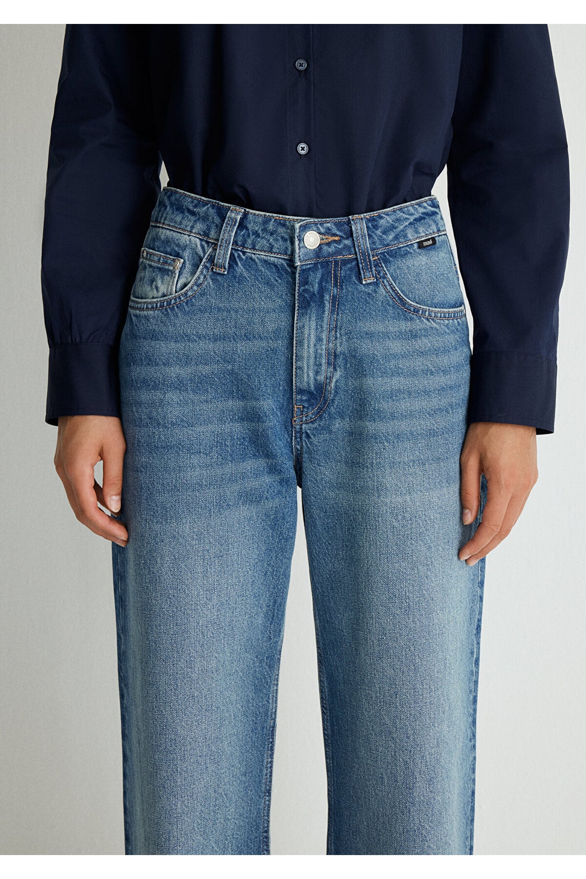 Malibu Real Blue Vintage Indigo Mavisi Jean Pantolon 1010152-87779
