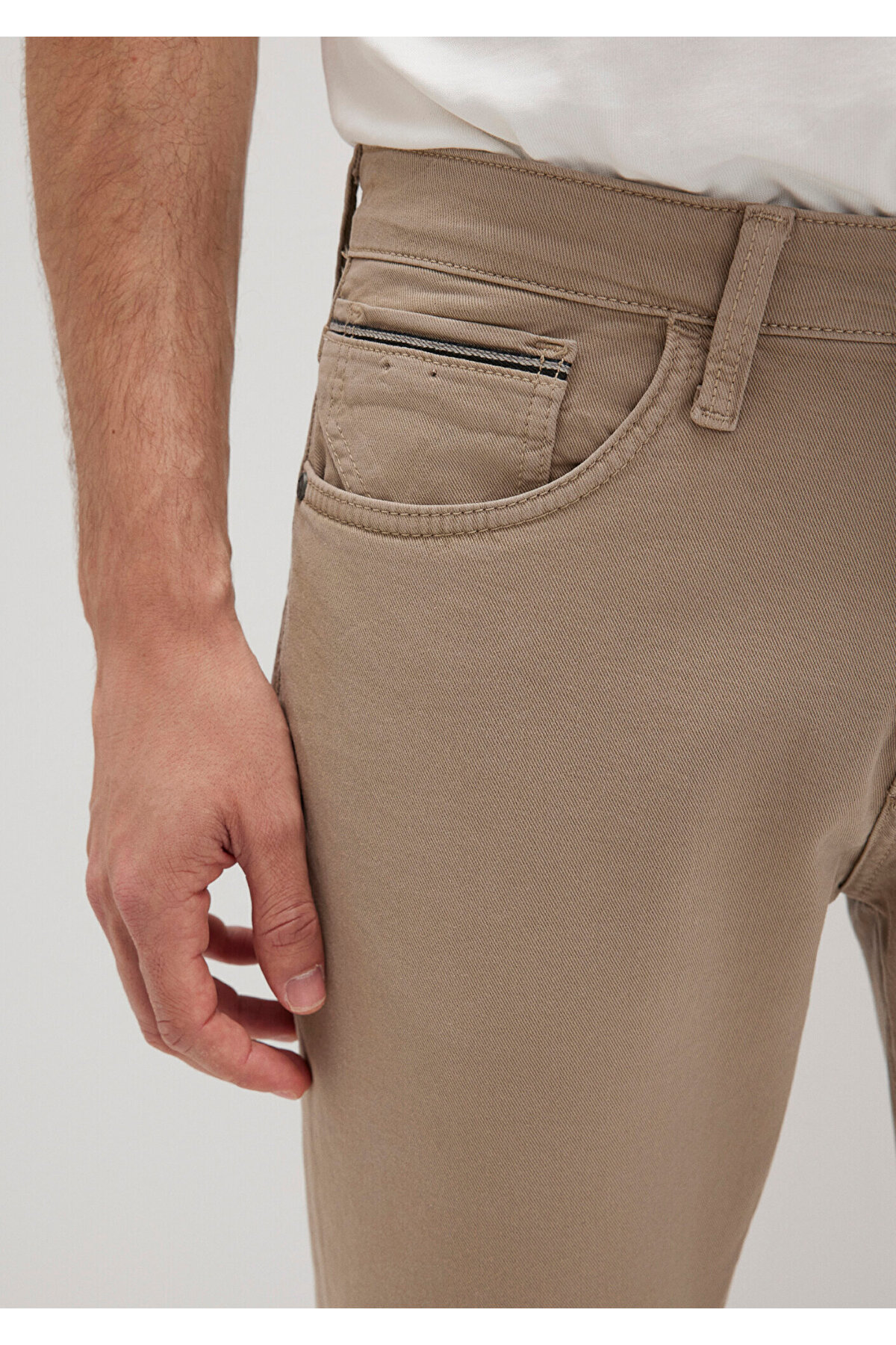 Marcus Black Bej Gabardin Pantolon 0035190689
