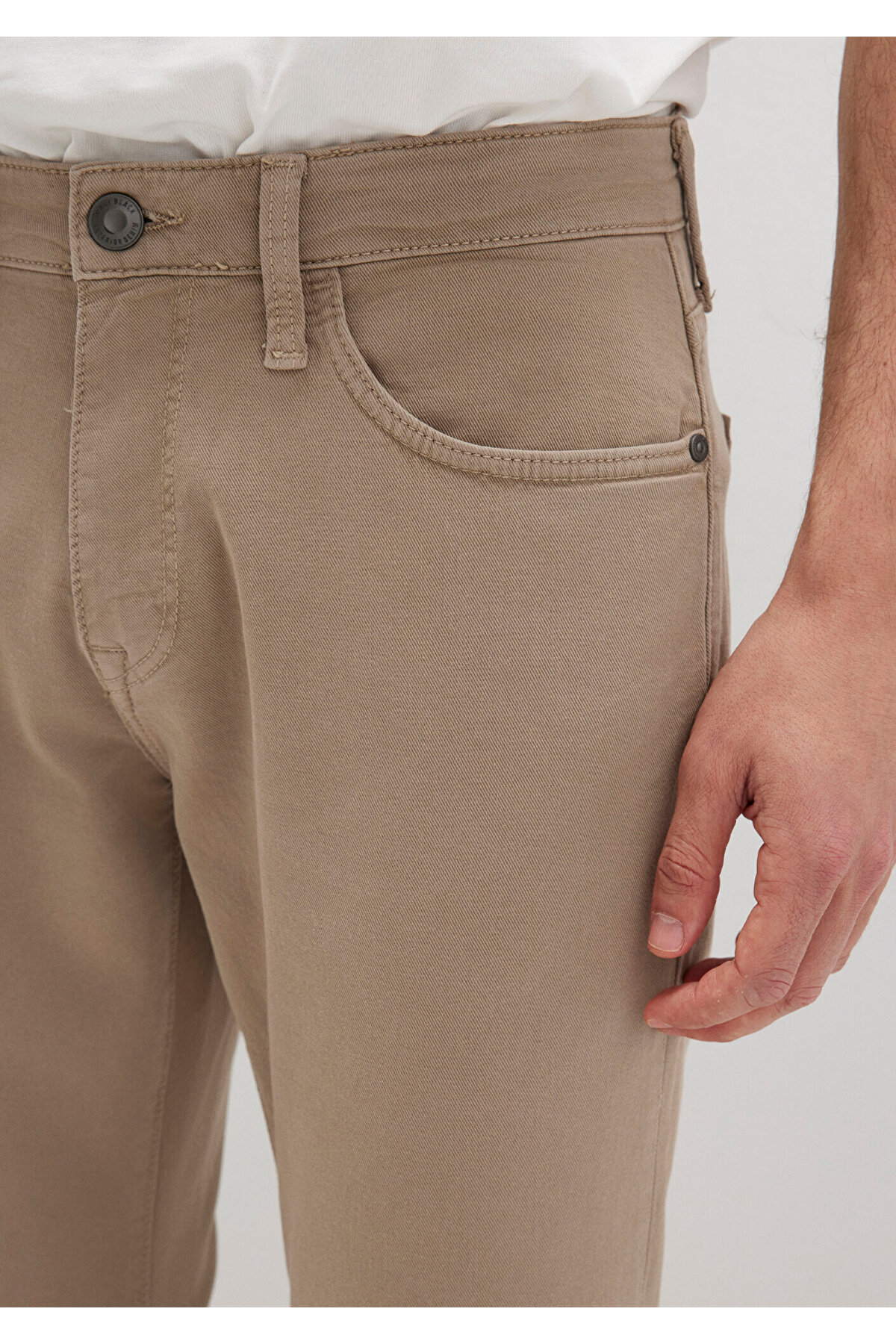 Marcus Black Bej Gabardin Pantolon 0035190689