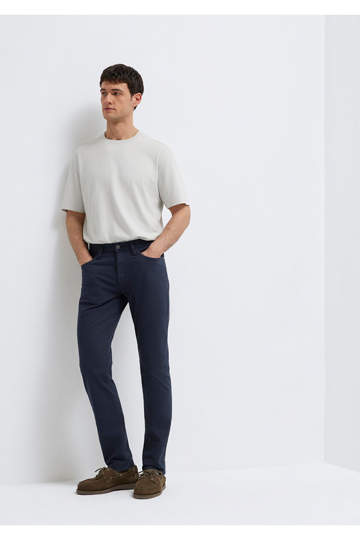 Marcus Black Lacivert Gabardin Pantolon 00351A2793