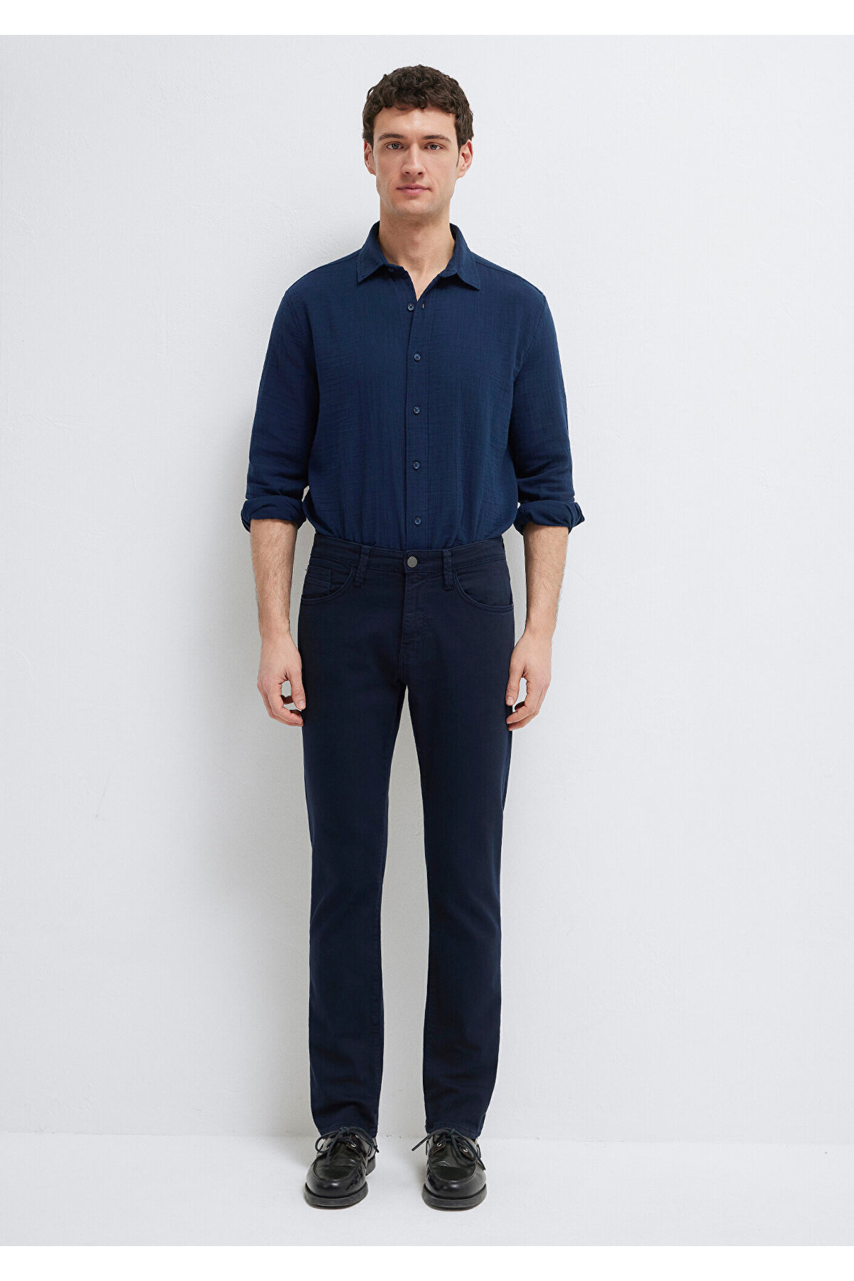 Marcus Koyu Lacivert Comfort Gabardin Pantolon 0035190674