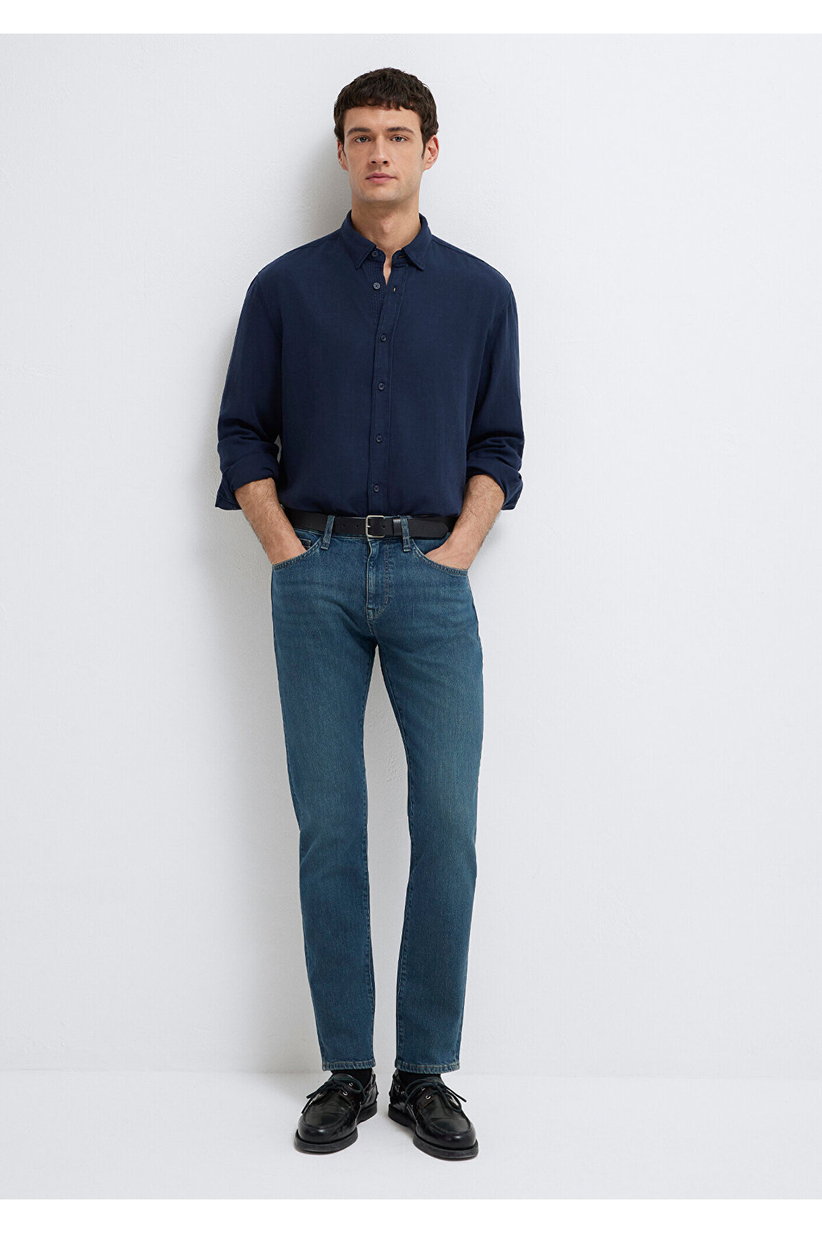 Marcus Pro Koyu Indigo Mavisi Jean Pantolon 00351A1735