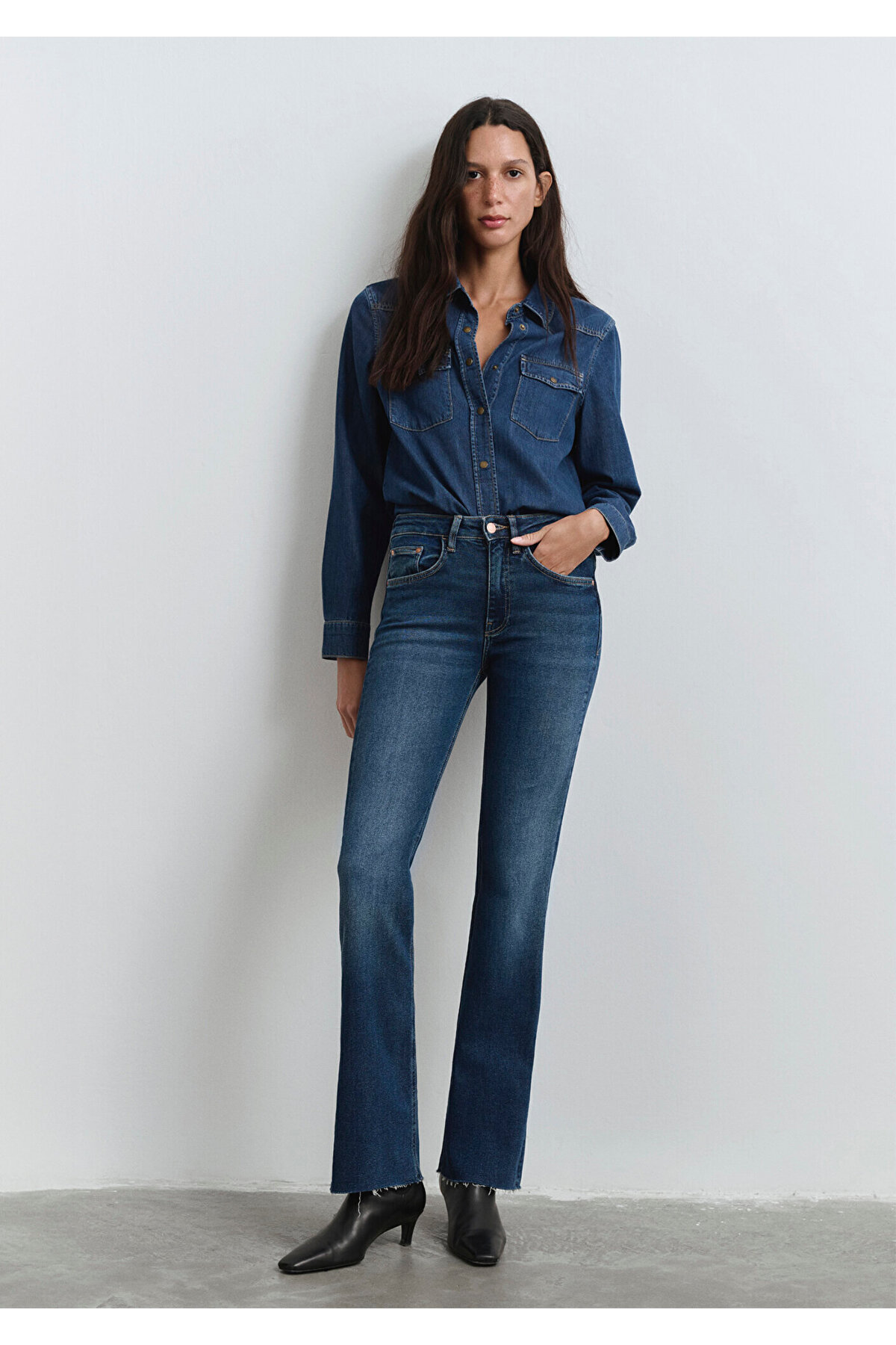 Maria Gold Denim Koyu Jean Pantolon 101225-80680