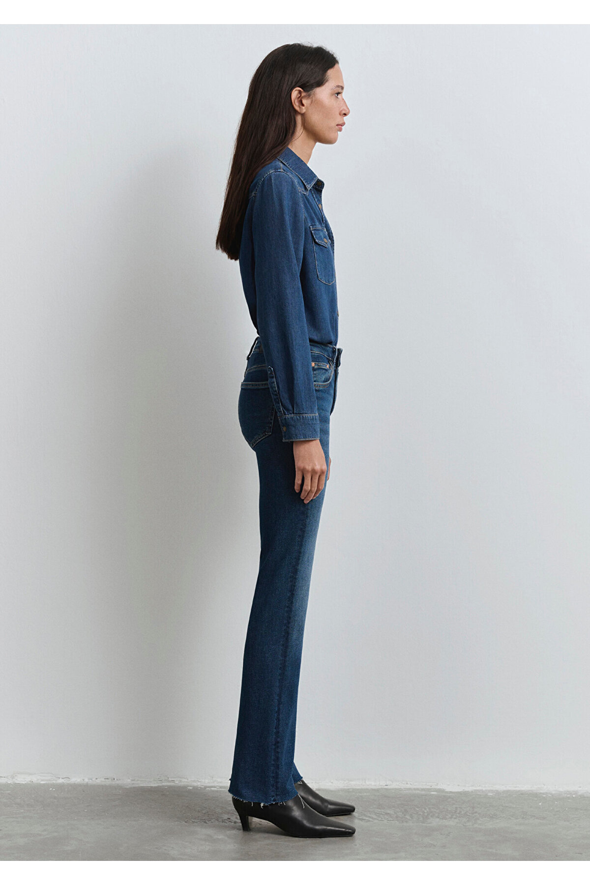 Maria Gold Denim Koyu Jean Pantolon 101225-80680