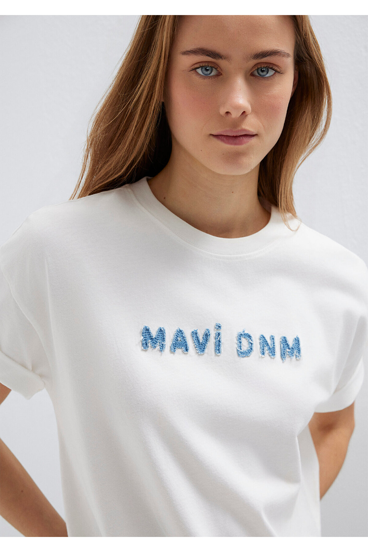 Mavi Baskılı Tişört