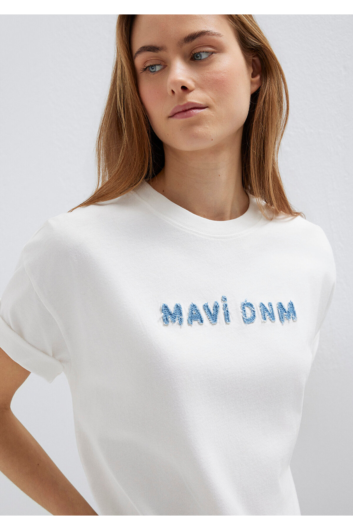 Mavi Baskılı Tişört