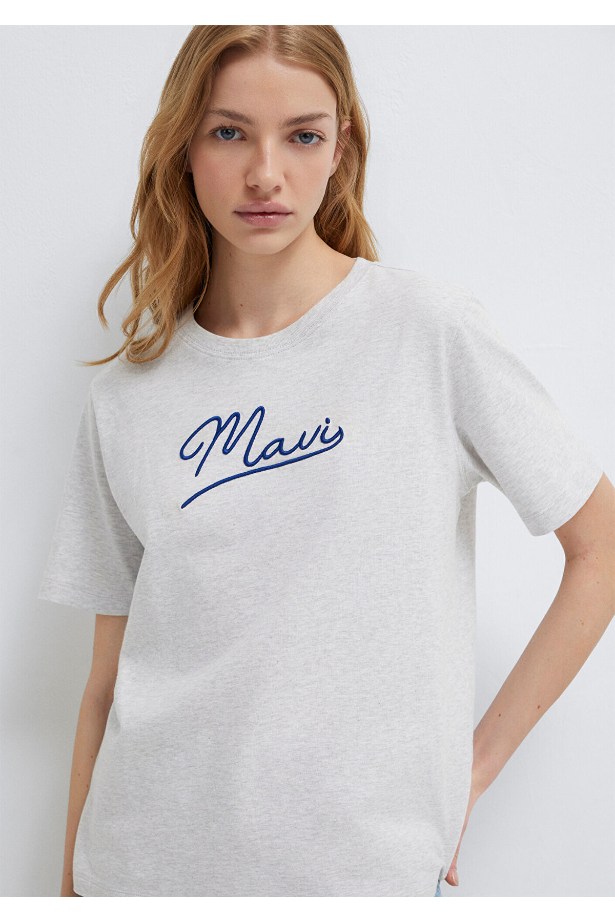 Mavı Jeans Baskılı Tişört