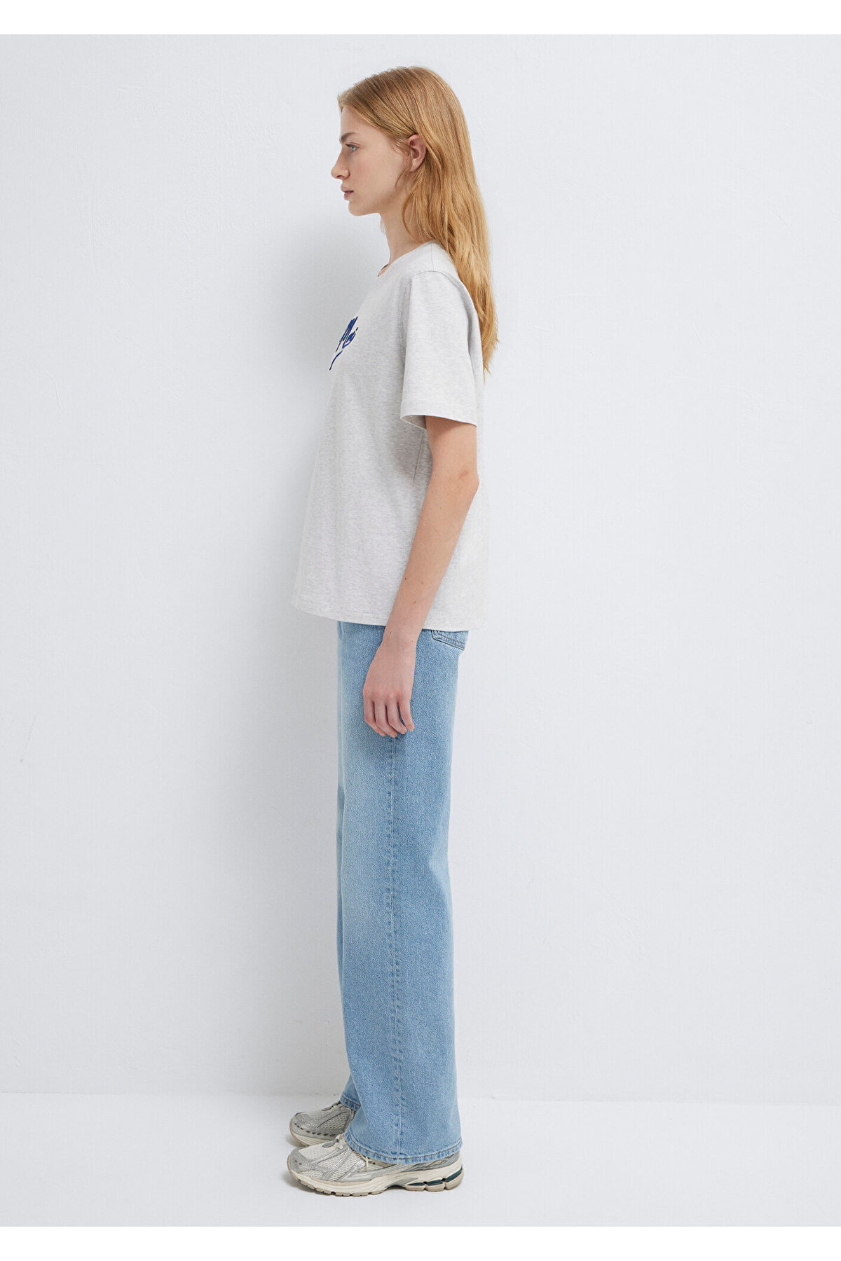 Mavı Jeans Baskılı Tişört