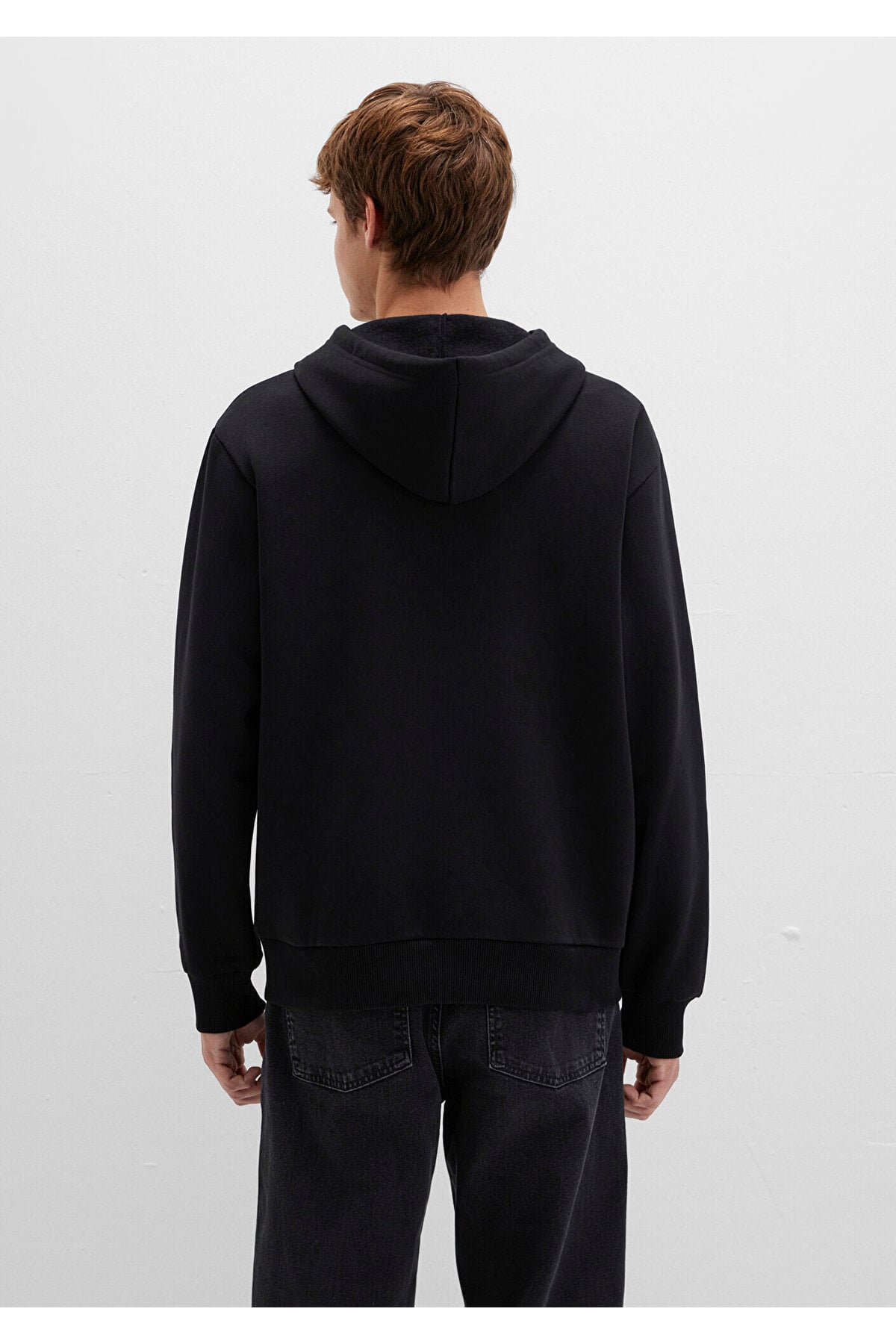 Mavi Logo Fermuarlı Kapüşonlu Sweatshırt