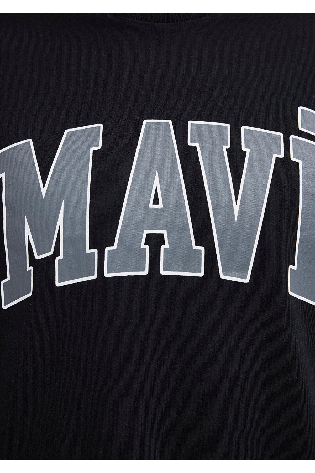 Mavi Logo Tişört Siyah