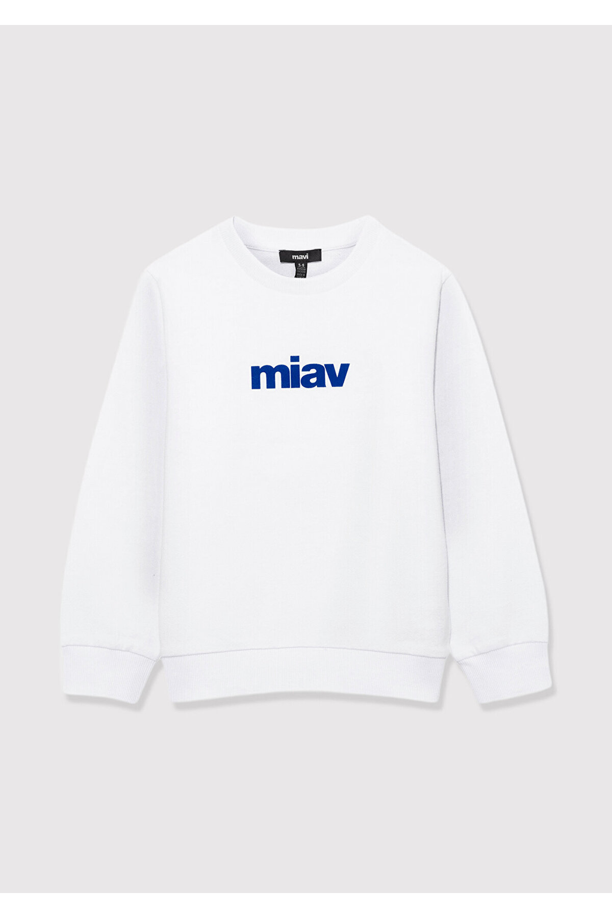 Miav Baskılı Beyaz Çocuk Sweatshirt 6610031-620