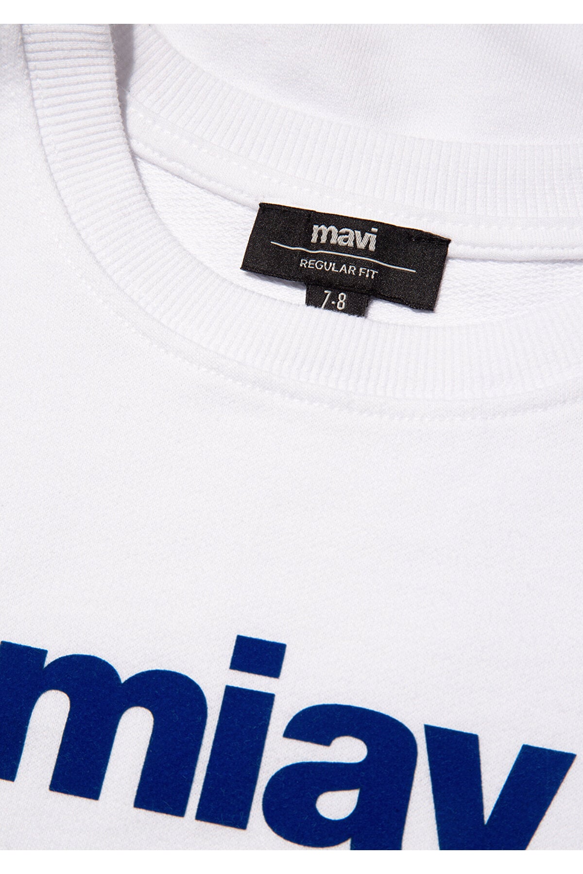 Miav Baskılı Beyaz Çocuk Sweatshirt 6610031-620