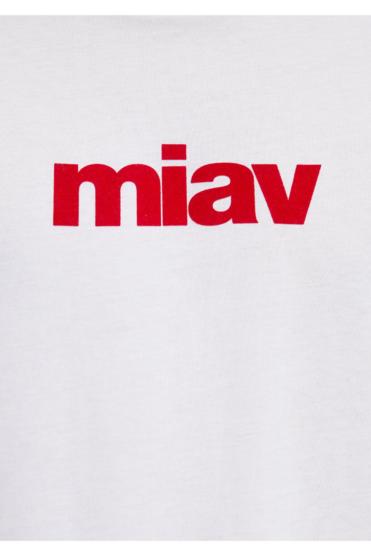 Miav Baskılı Tişört Beyaz