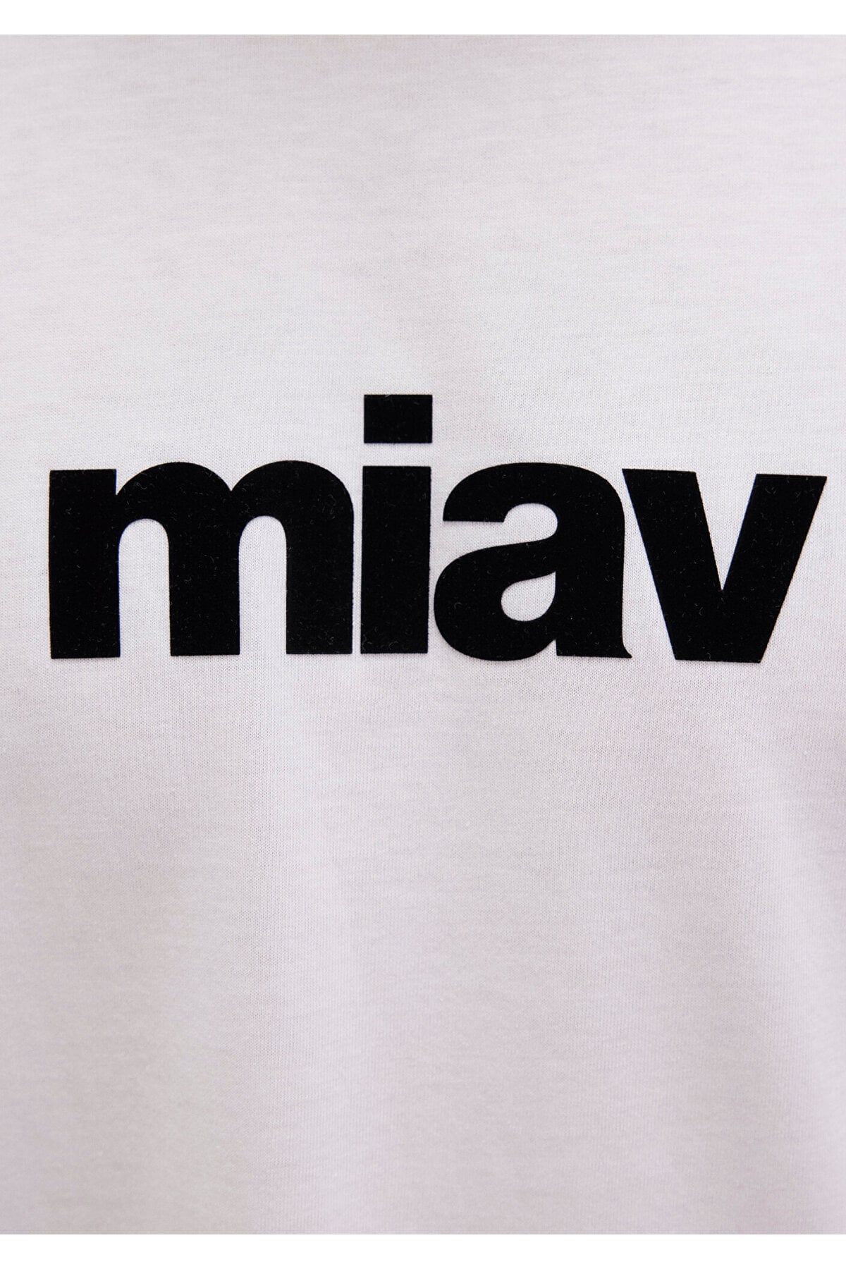 Miav Baskılı Tişört Beyaz