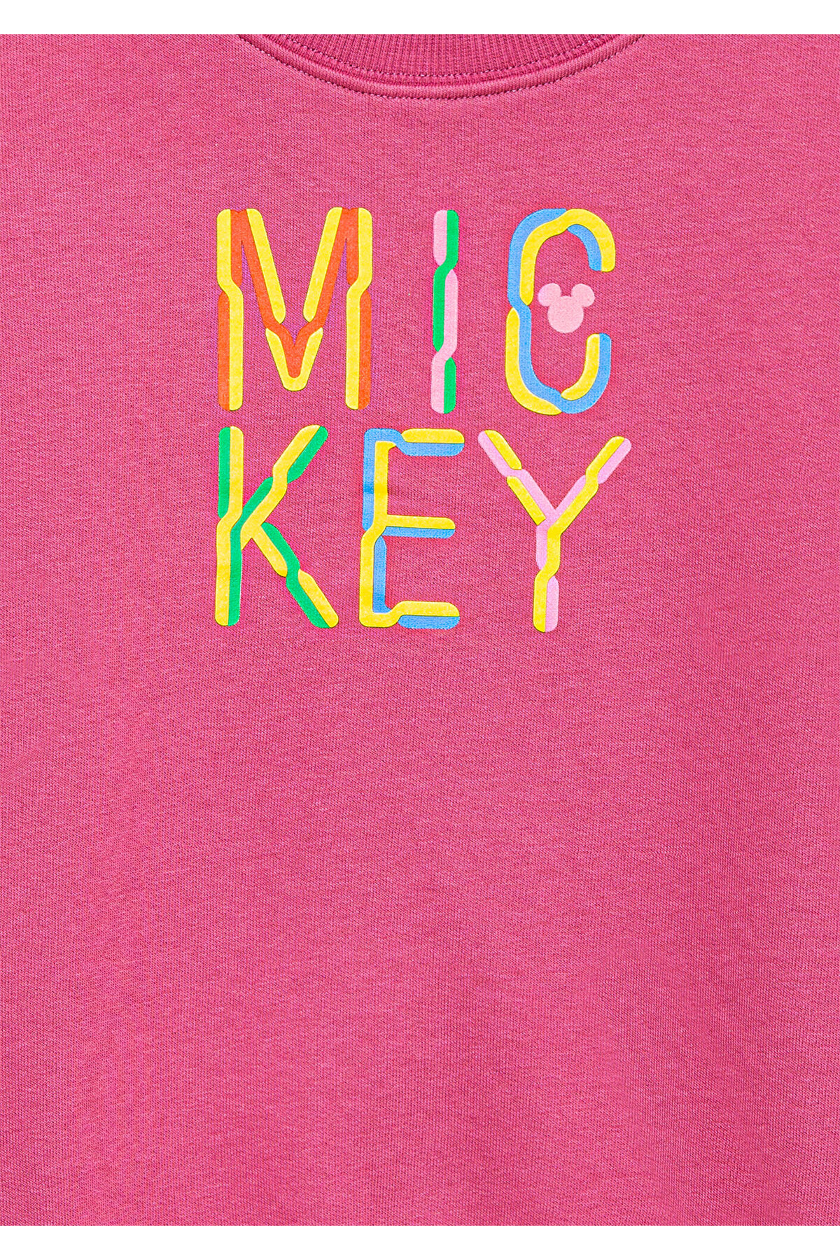 Mickey Baskılı Pembe Sweatshirt 7S10142-71085