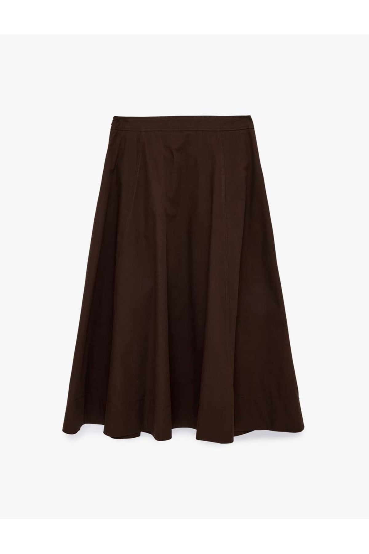 Midi Poplin Kadın Etek 6SAK70032EW