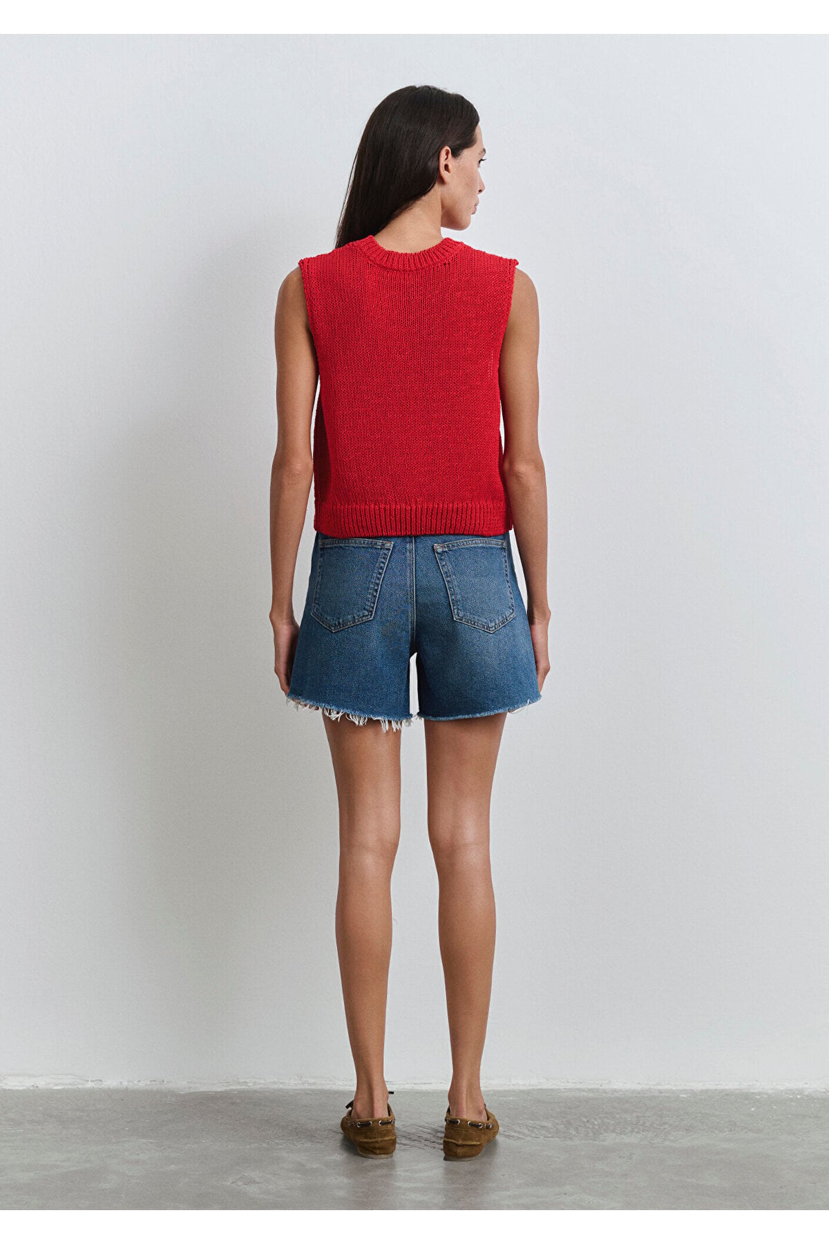 Millie 90lar Koyu Mavi Jean Şort 1458989751