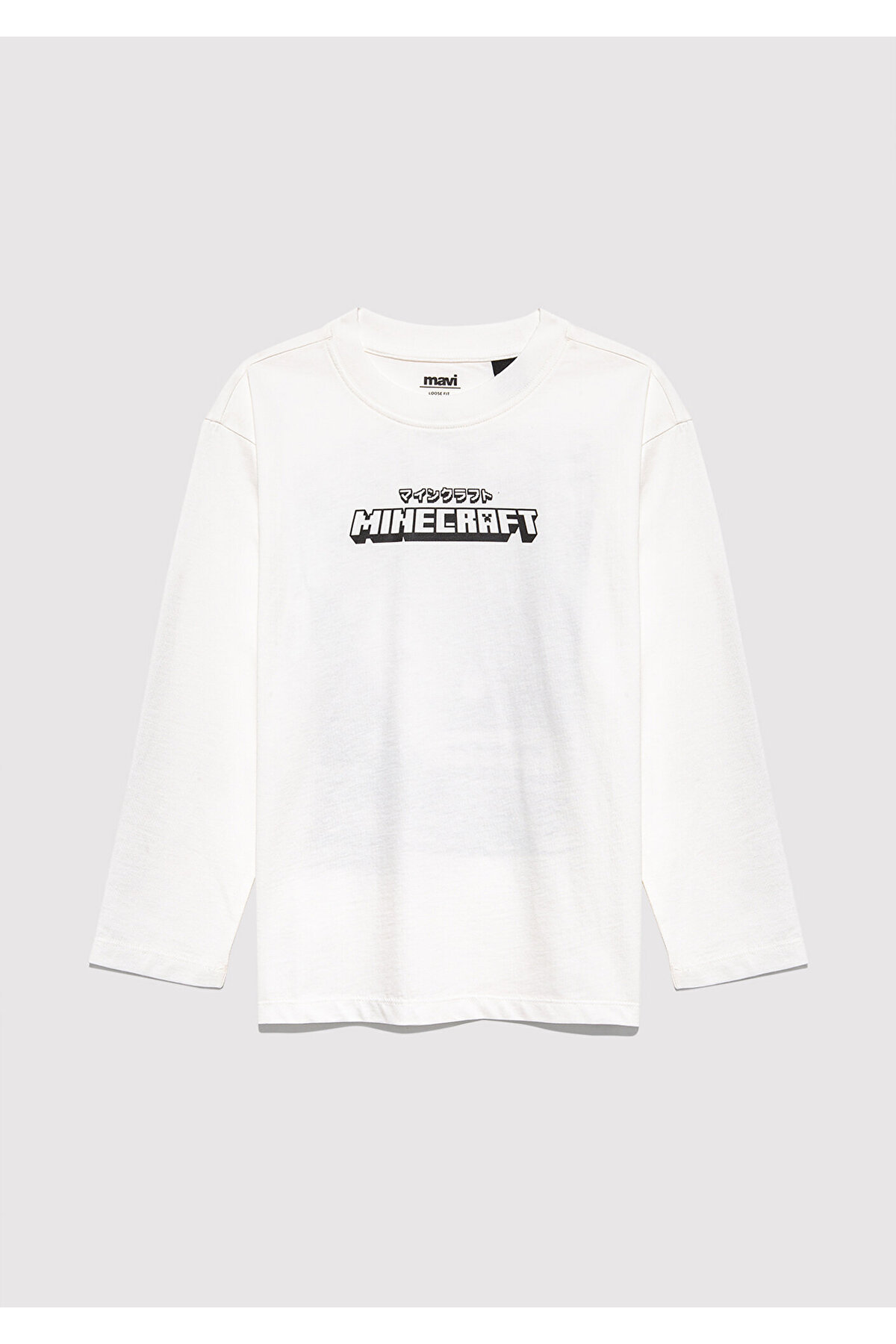 Minecraft Baskılı Beyaz Erkek Çocuk T-Shirt M6610378-70057