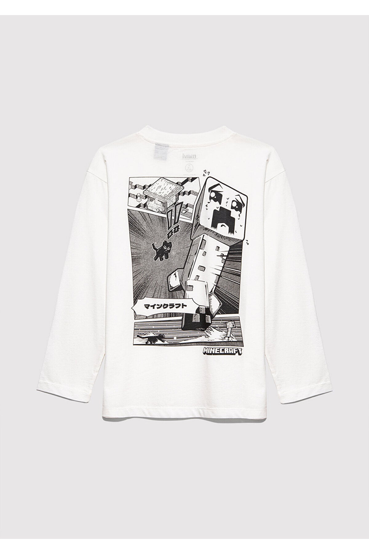 Minecraft Baskılı Beyaz Erkek Çocuk T-Shirt M6610378-70057