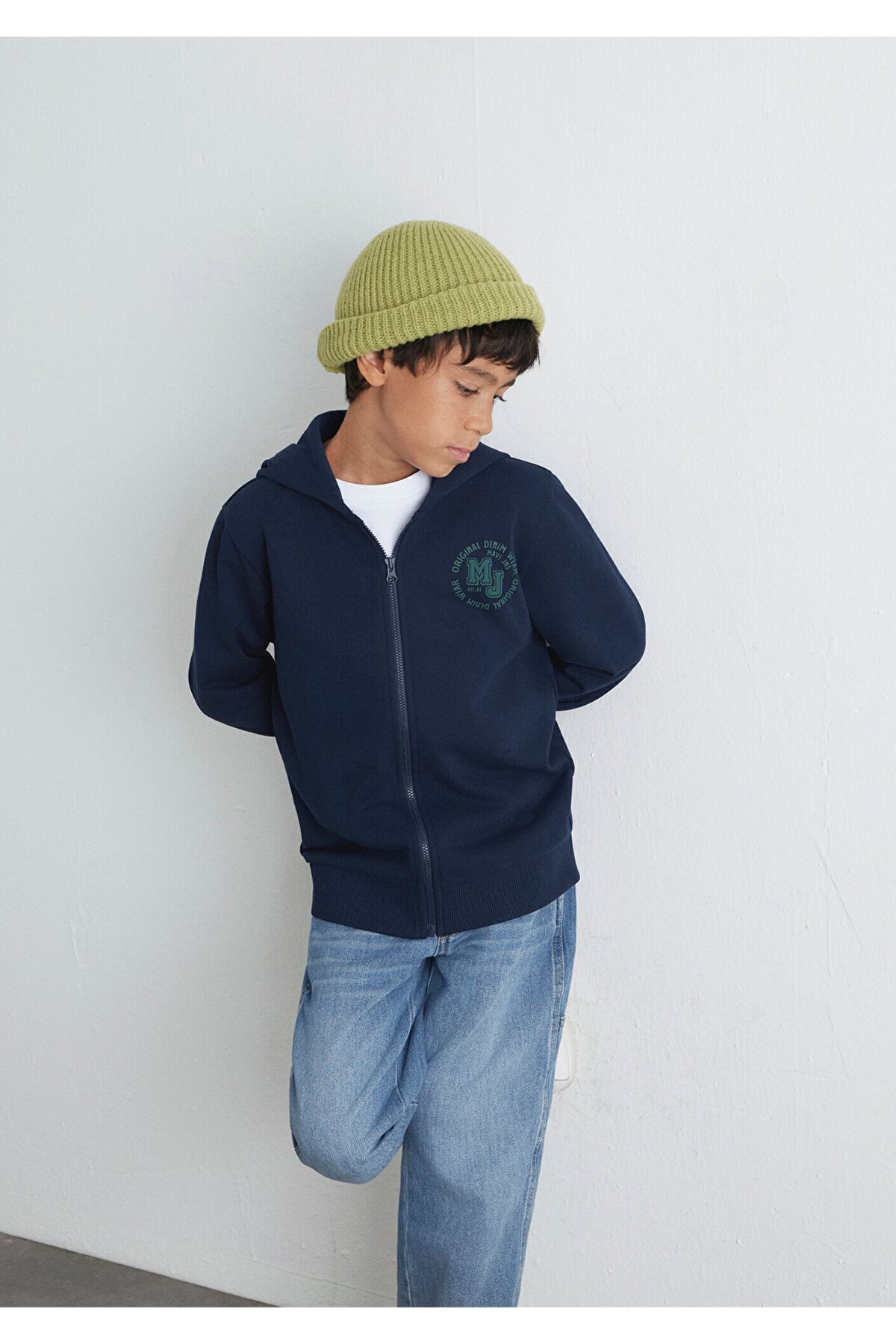 MJ Baskılı Lacivert Sweatshirt 6S10127-82318