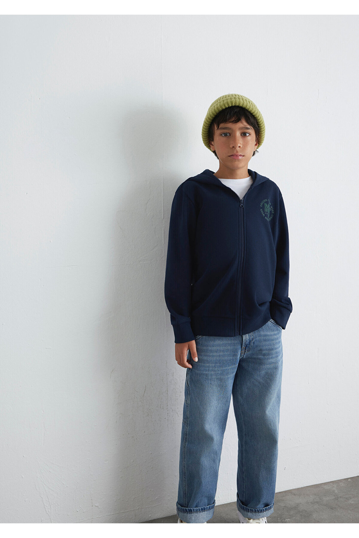MJ Baskılı Lacivert Sweatshirt 6S10127-82318