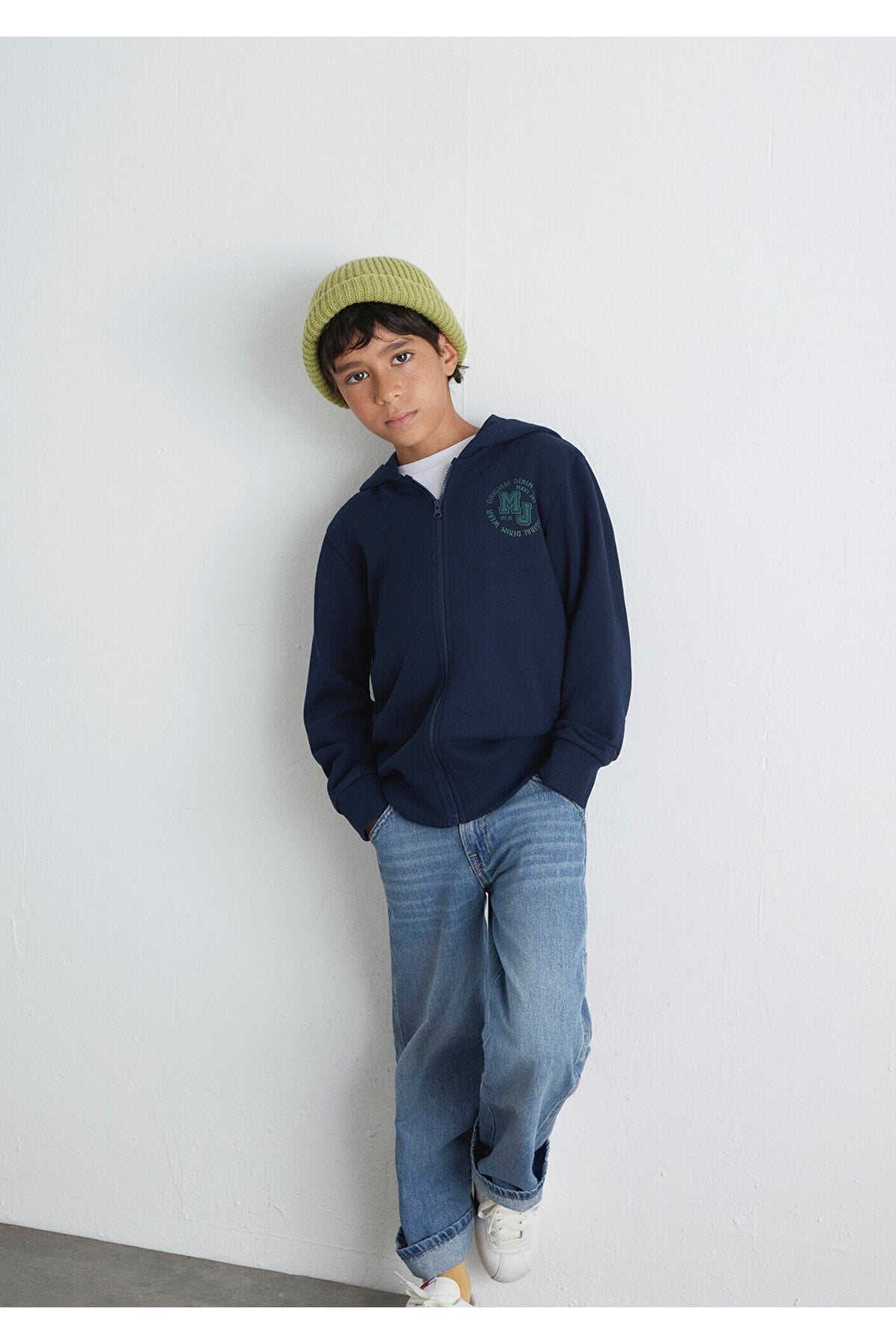 MJ Baskılı Lacivert Sweatshirt 6S10127-82318