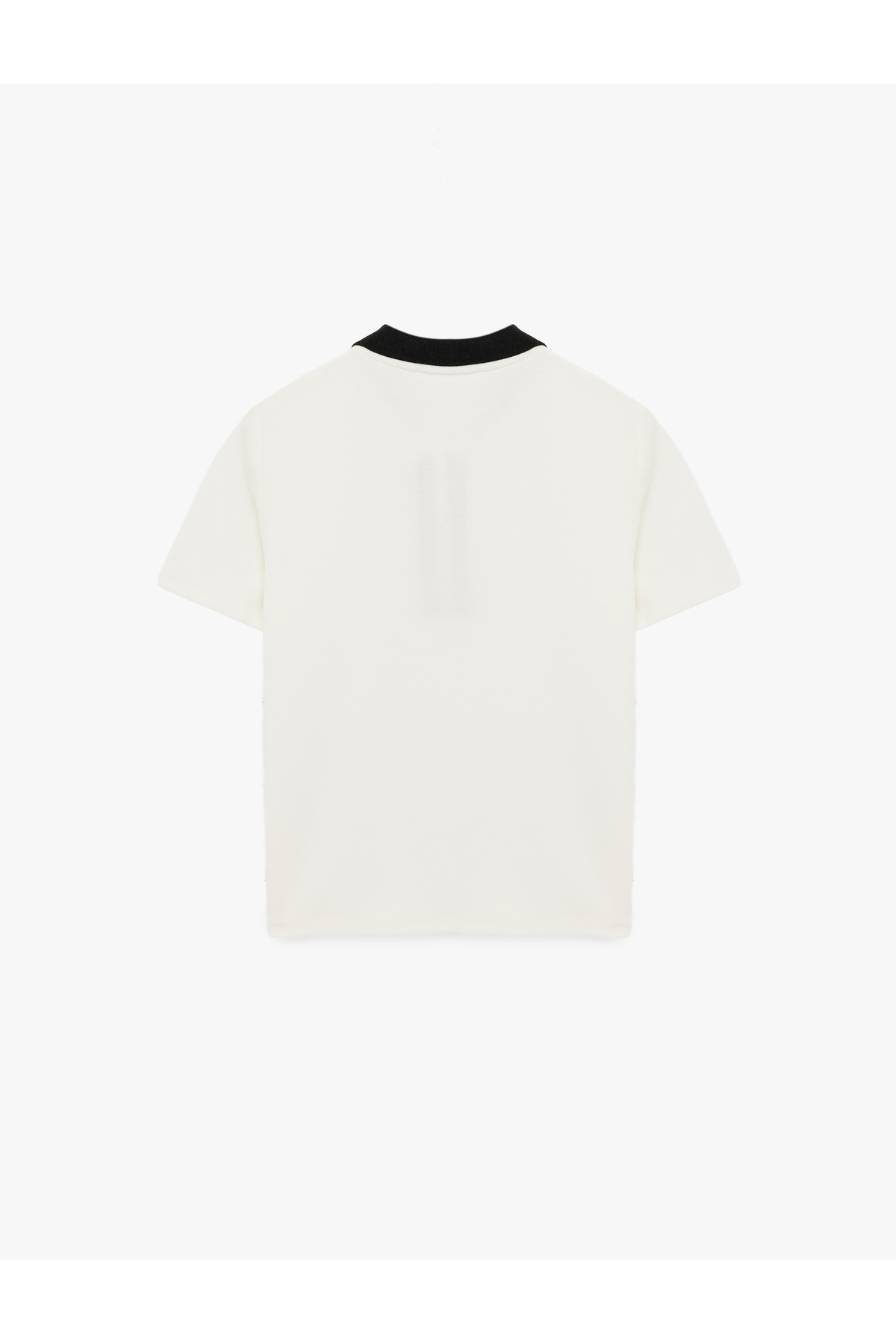 Modal Karışımlı Düğmeli Biyeli Kısa Kollu Pamuklu Polo Yaka Tişört