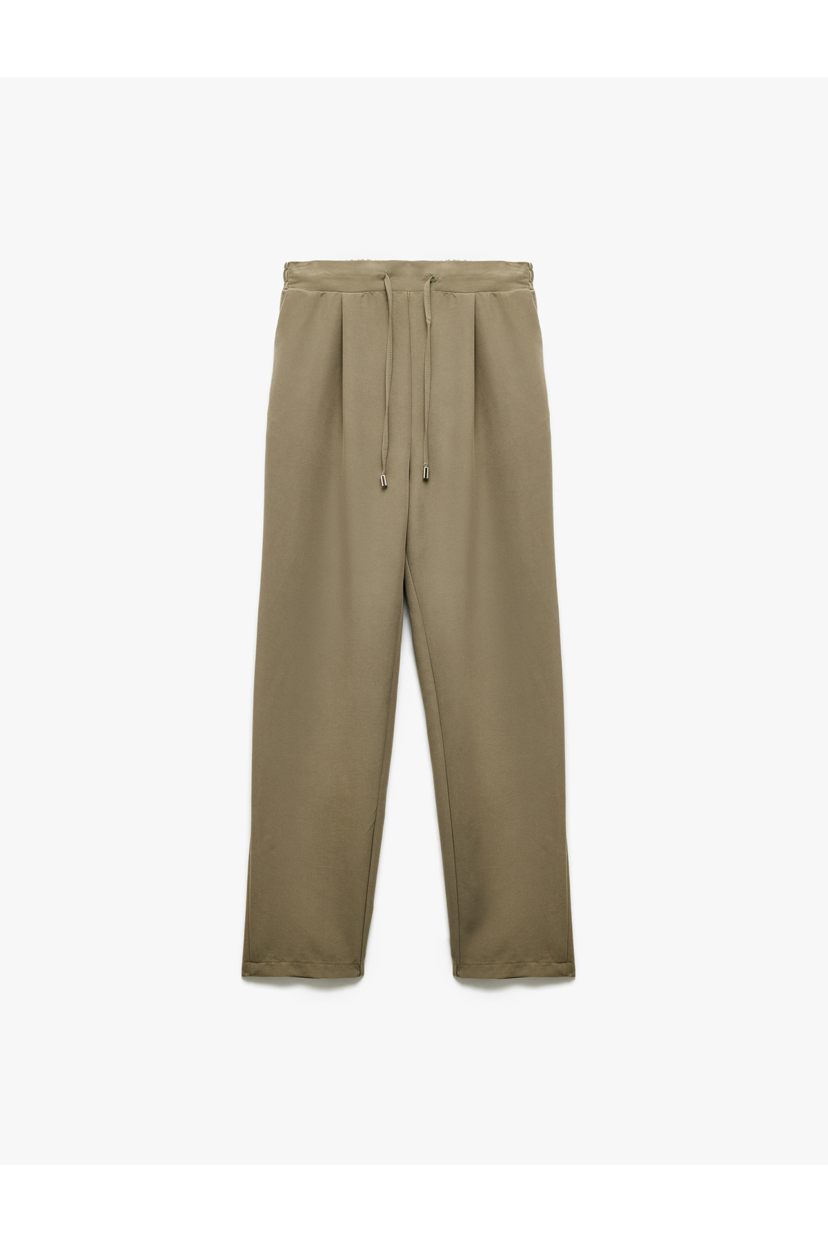 Modal Kumaş Karışımlı Yüksek Bel Cepli Havuç Kesim Jogger Pantolon