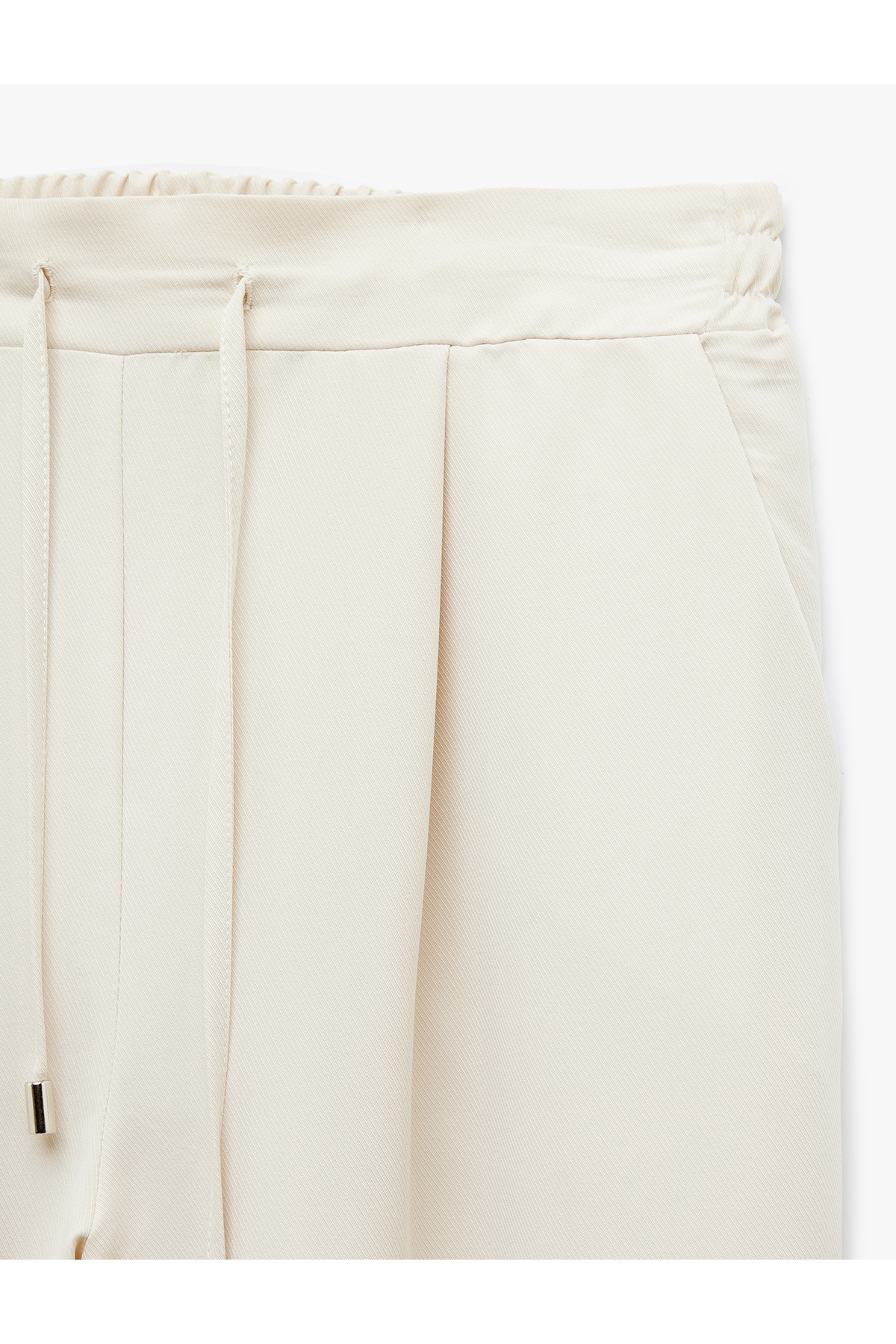 Modal Kumaş Karışımlı Yüksek Bel Cepli Havuç Kesim Jogger Pantolon