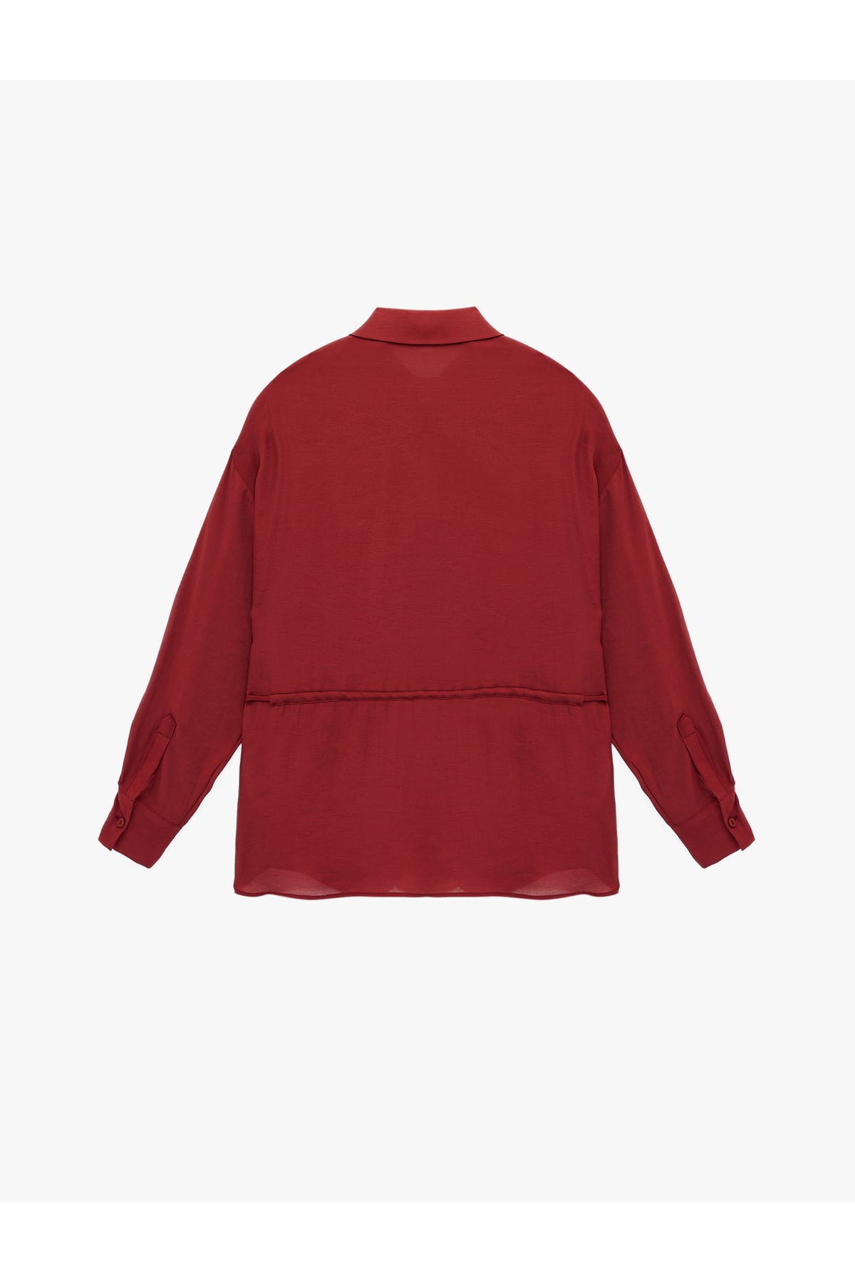Modal Kumaş Uzun Kollu Klasik Yaka Oversize Gömlek