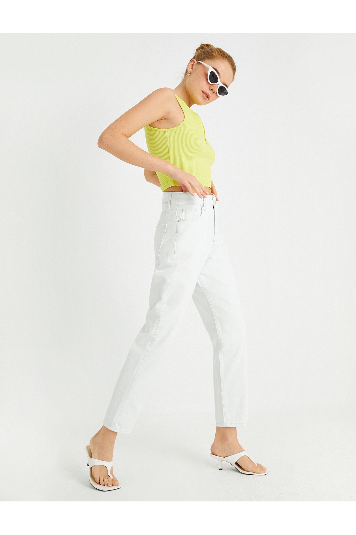 Mom Fit Kot Pantolon - Mom Jean