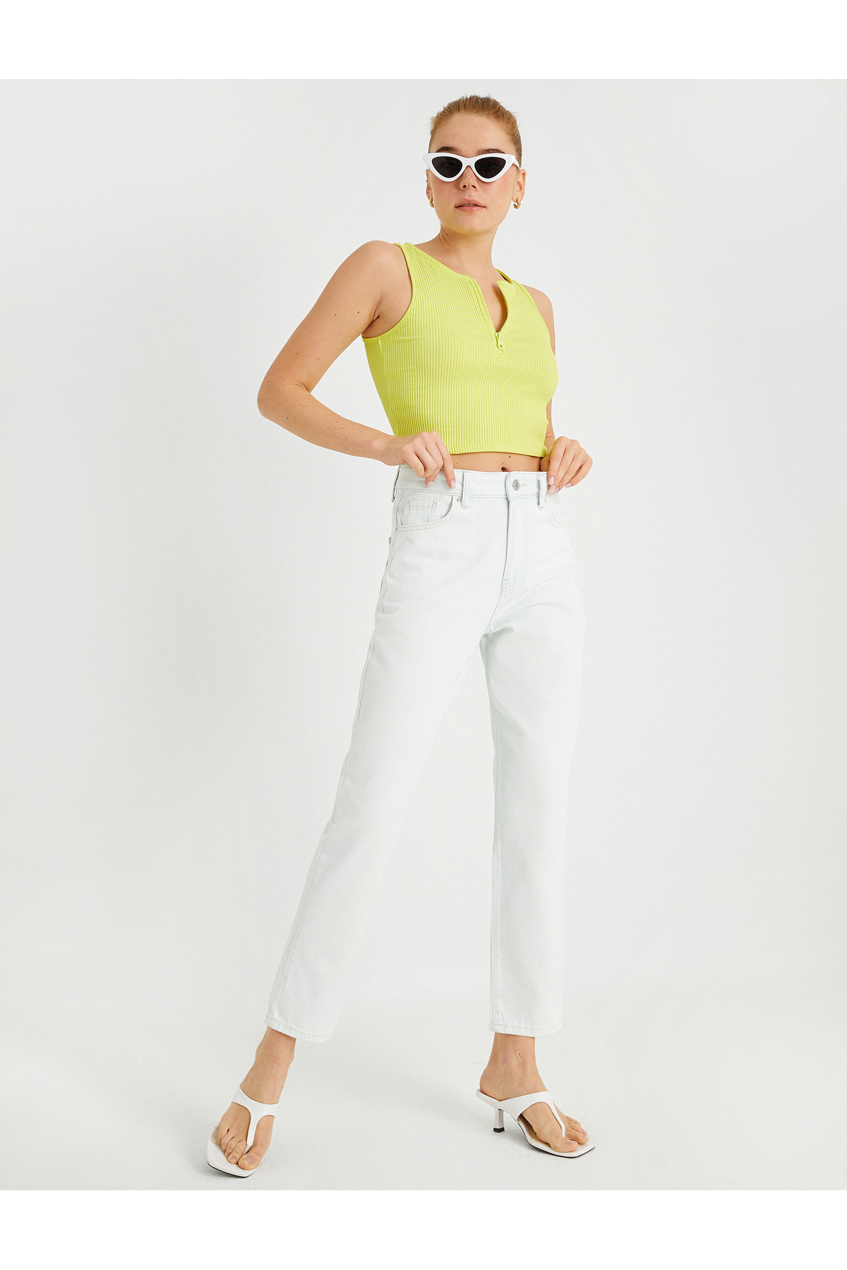 Mom Fit Kot Pantolon - Mom Jean
