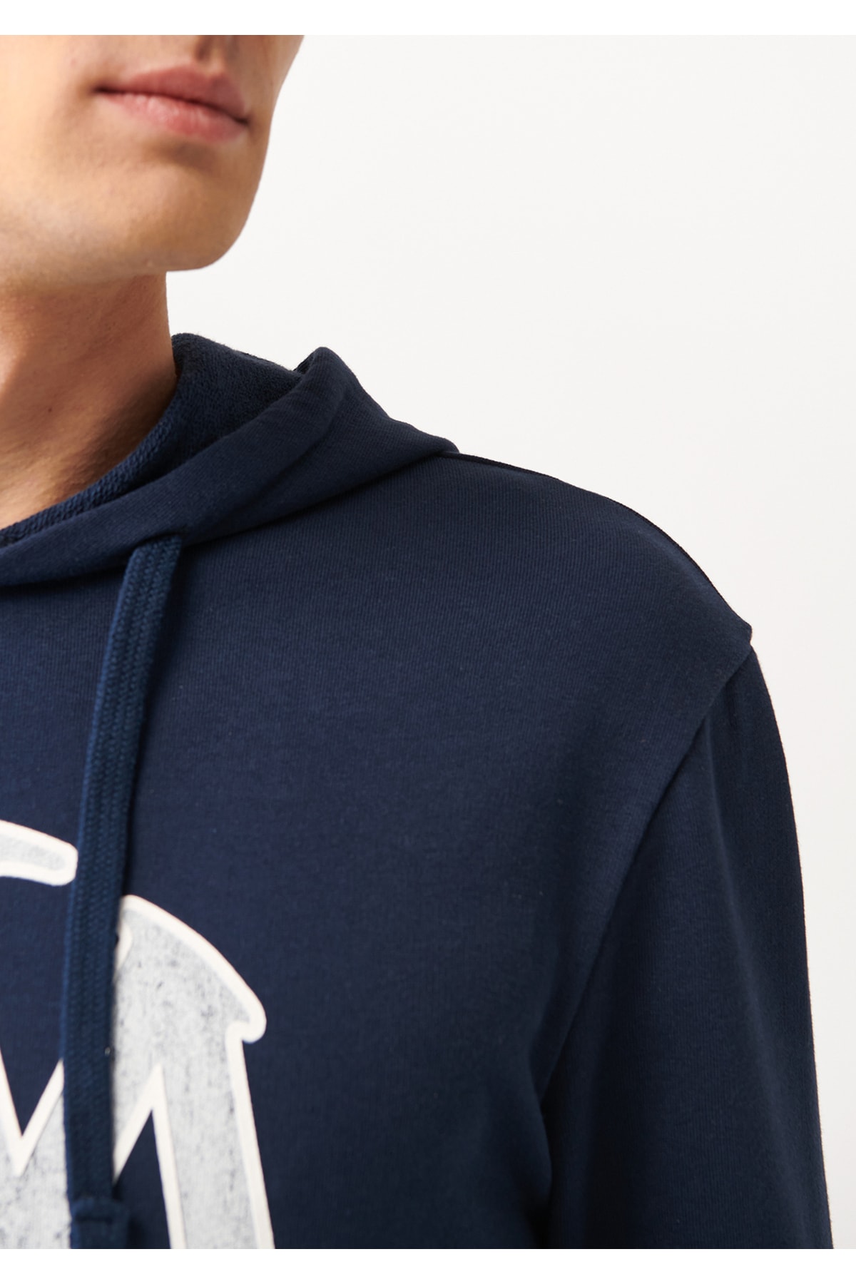 Mühür Logo Baskılı Lacivert Sweatshirt 065753-29743