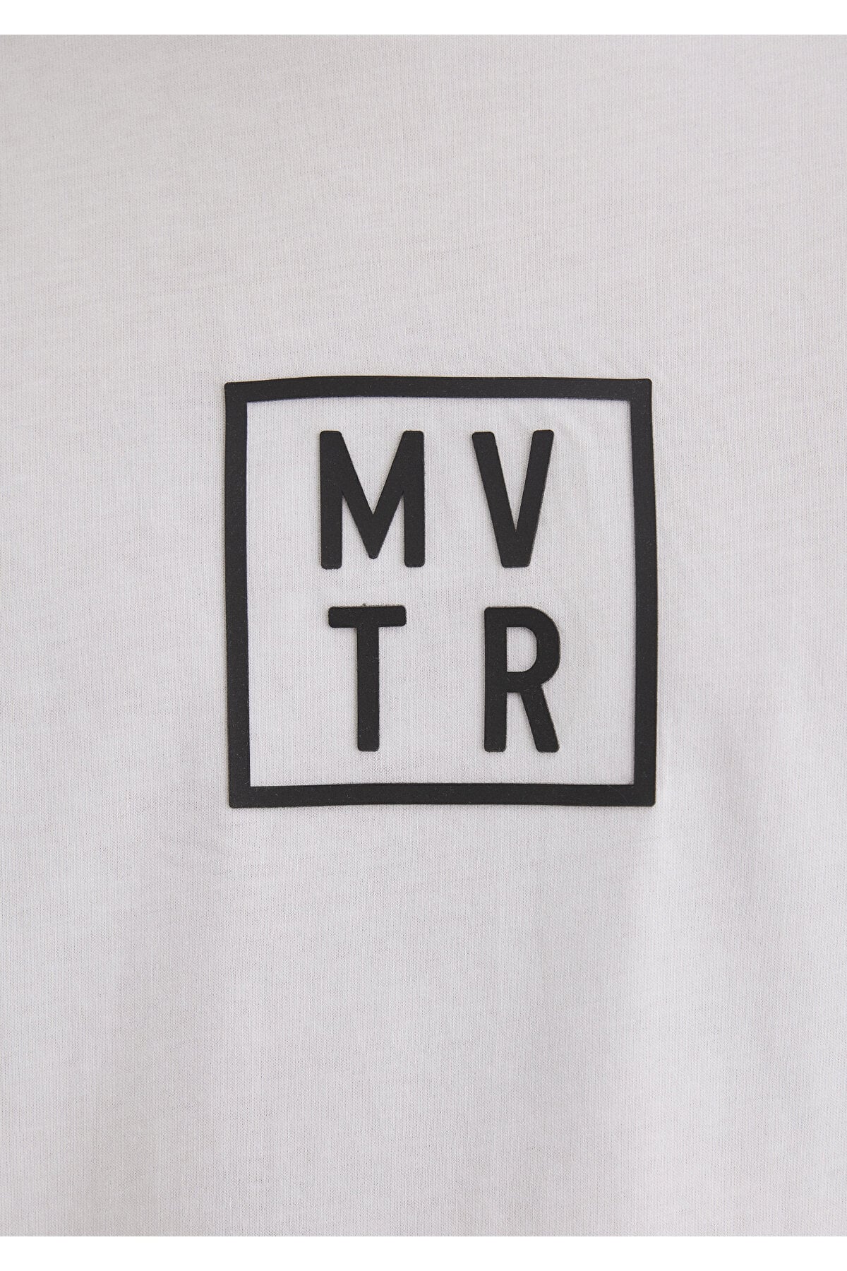 MVTR Baskılı Beyaz Tişört Loose Fit / Bol Rahat Kesim 0612004-620