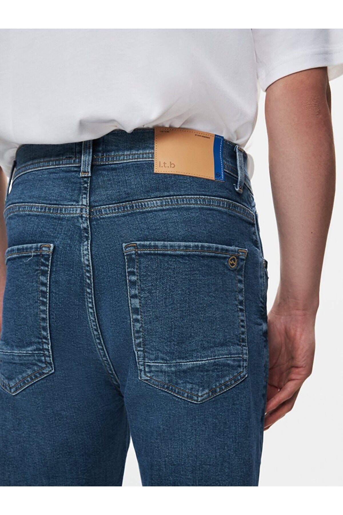 New Smarty Dar Paça Orta Bel Jean Pantolon